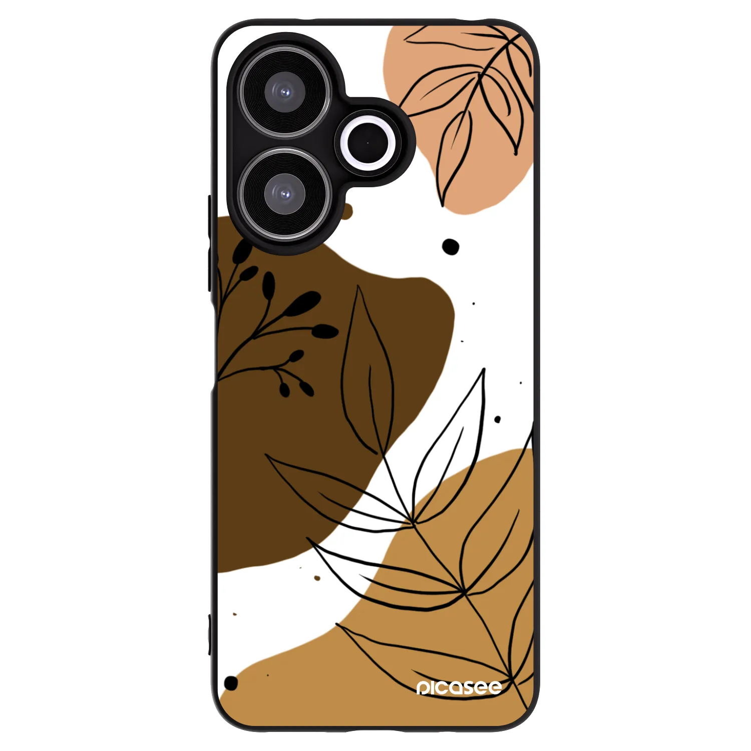 Picasee crna silikonska maskica za Xiaomi Redmi 13 4G - Boho style