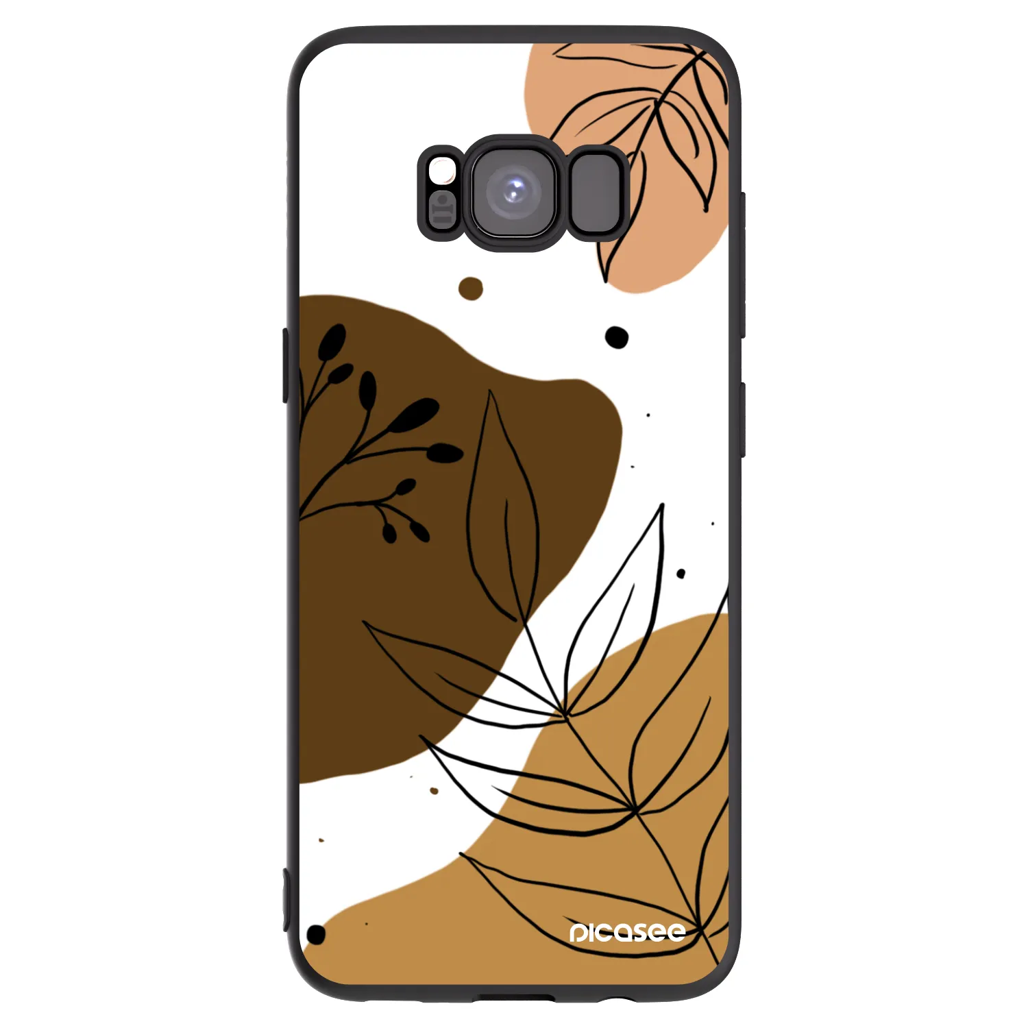 Picasee crna silikonska maskica za Samsung Galaxy S8 G950F - Boho style