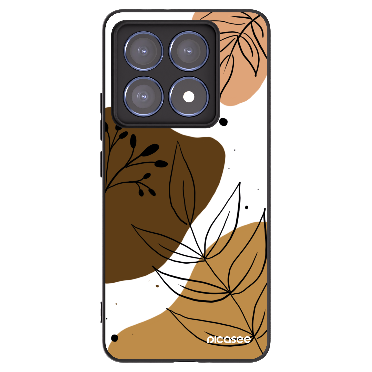 Picasee crna silikonska maskica za Xiaomi 14T Pro - Boho style