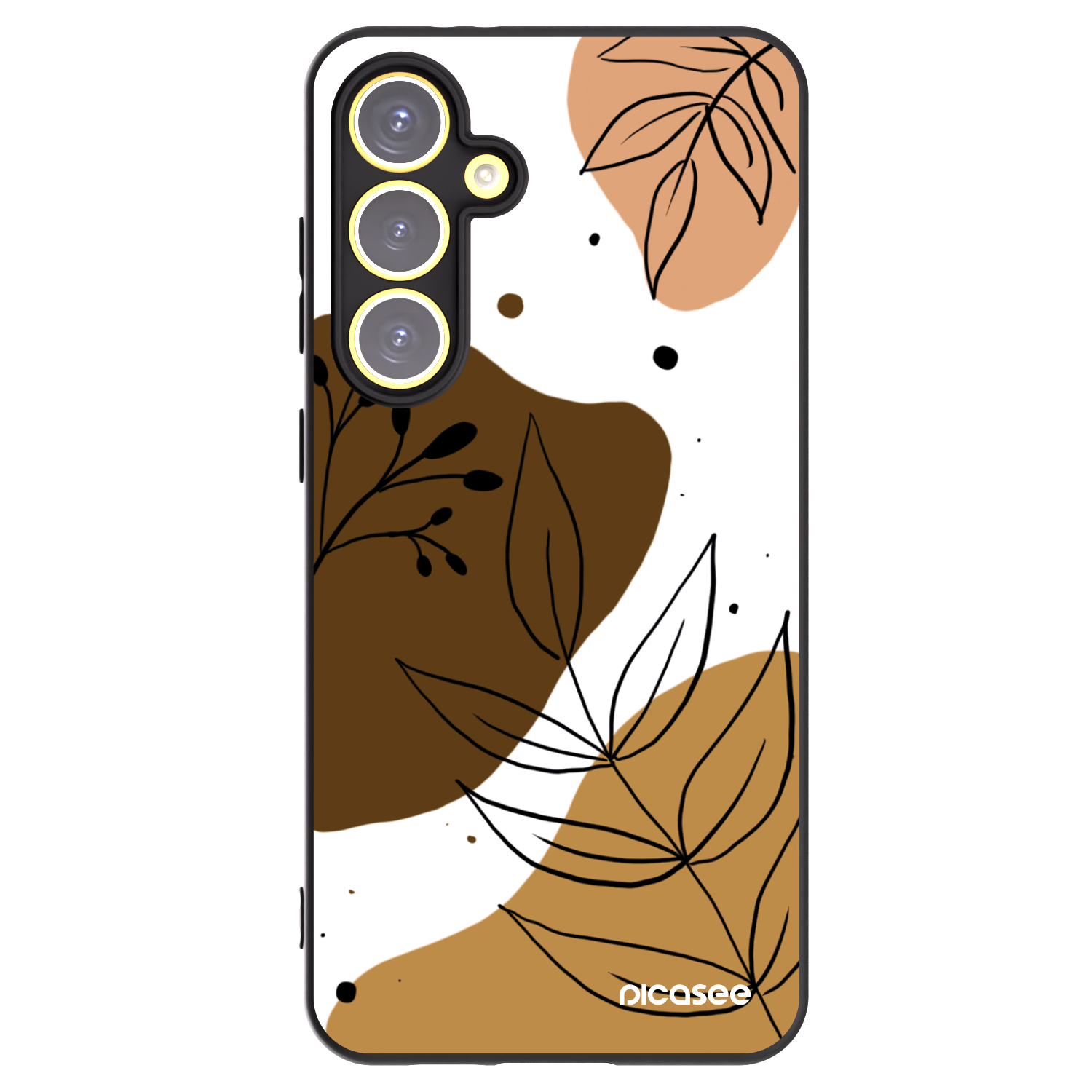 Picasee crna silikonska maskica za Samsung Galaxy S24 FE S721B - Boho style