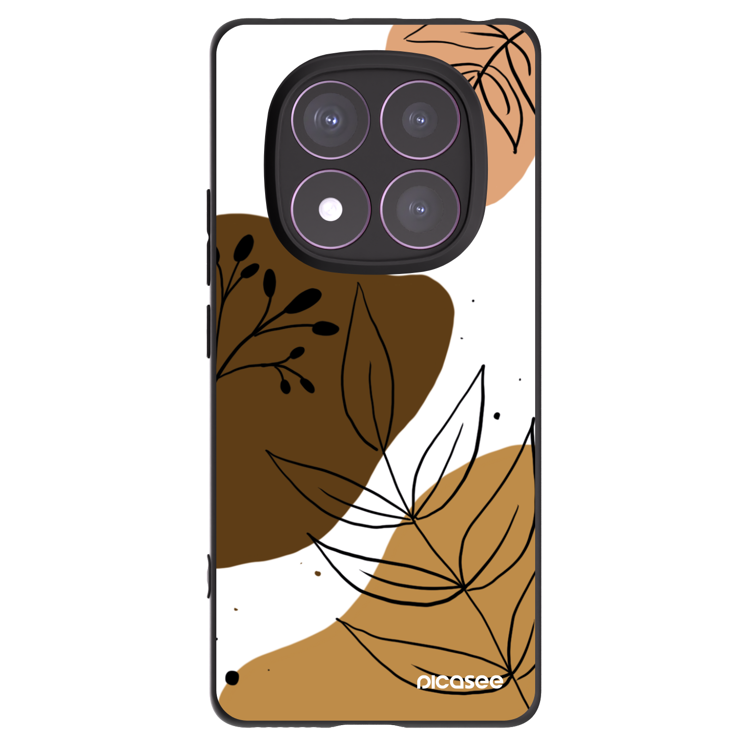 Picasee crna silikonska maskica za Xiaomi Redmi Note 14 Pro 4G - Boho style
