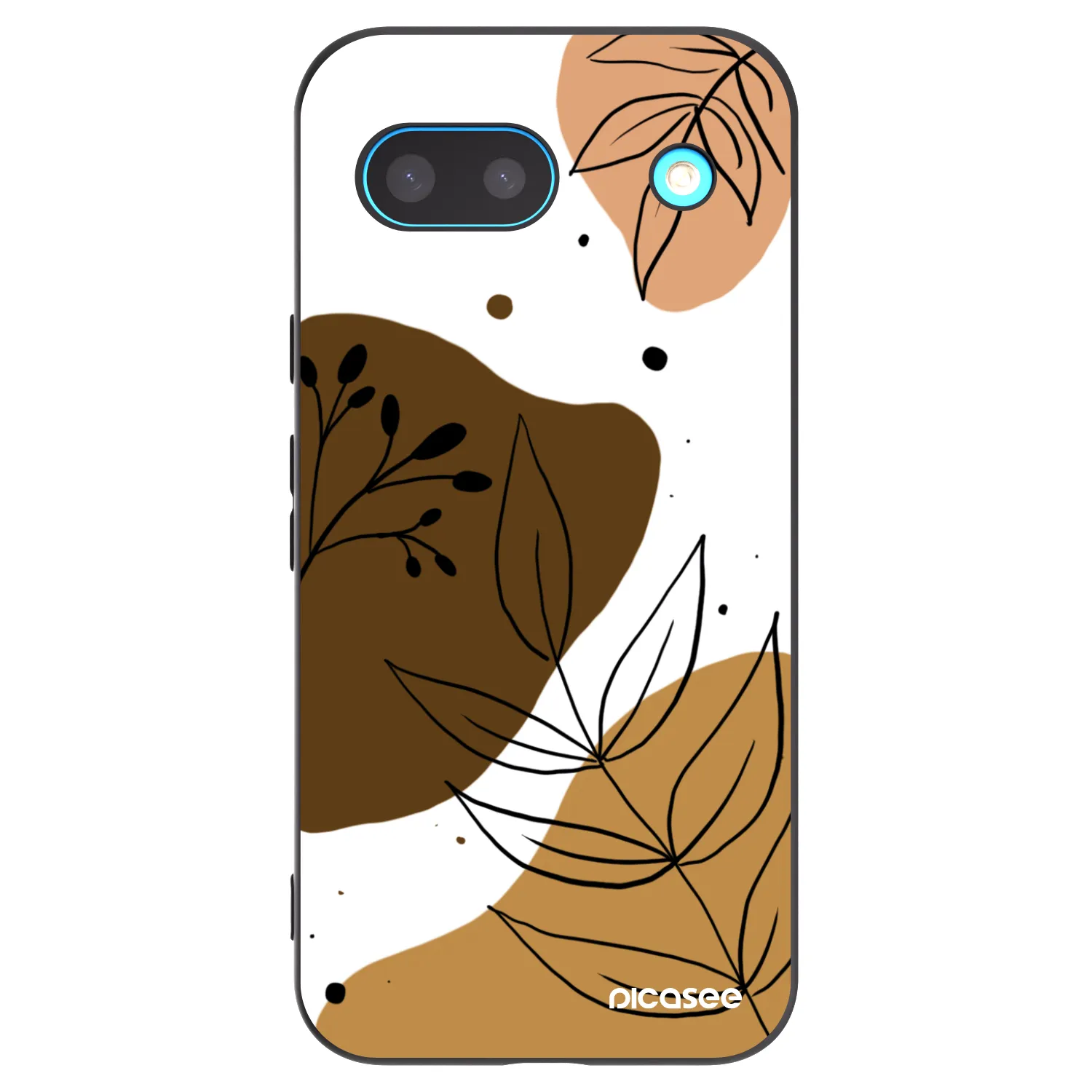 Picasee crna silikonska maskica za Google Pixel 8a - Boho style