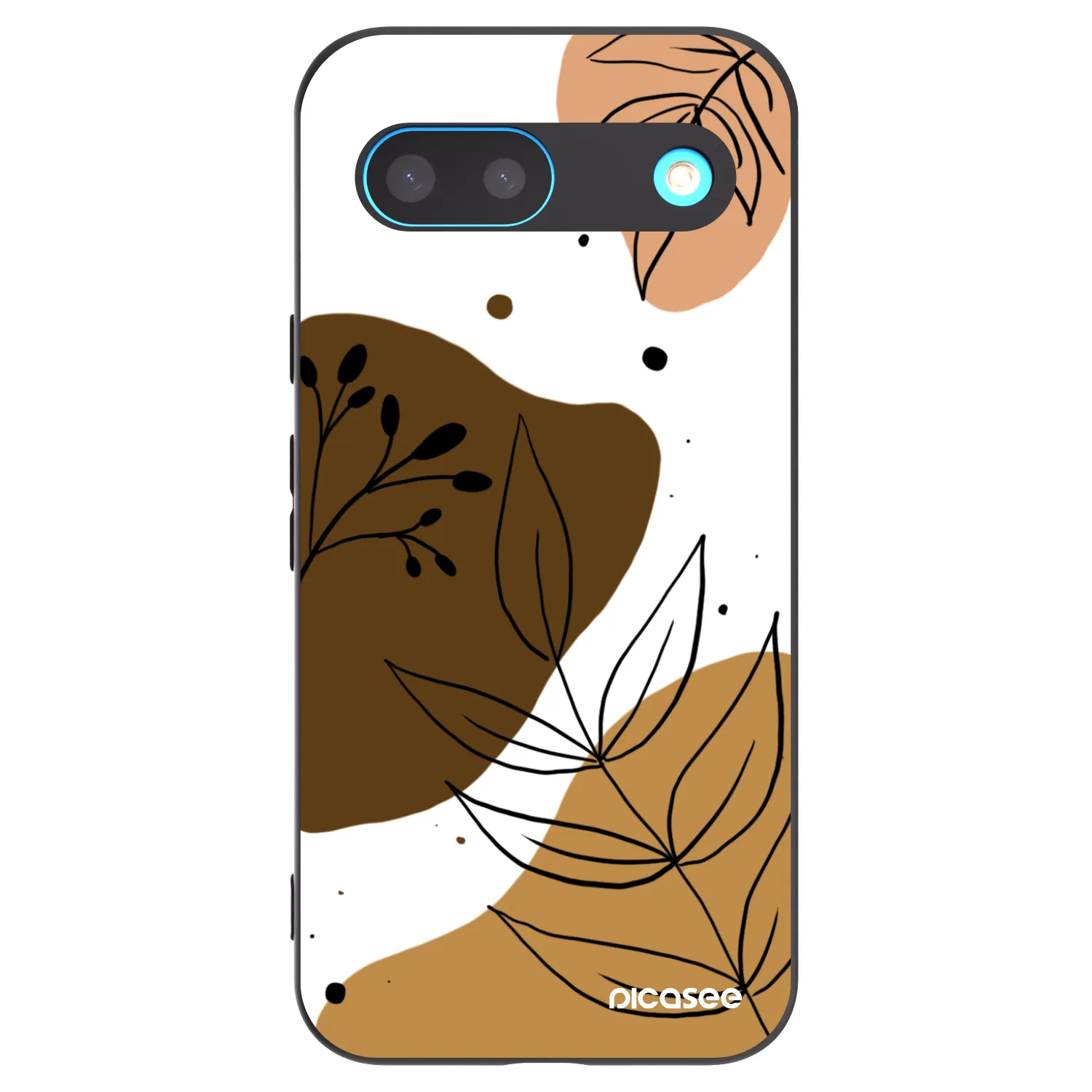 Picasee crna silikonska maskica za Google Pixel 8 - Boho style
