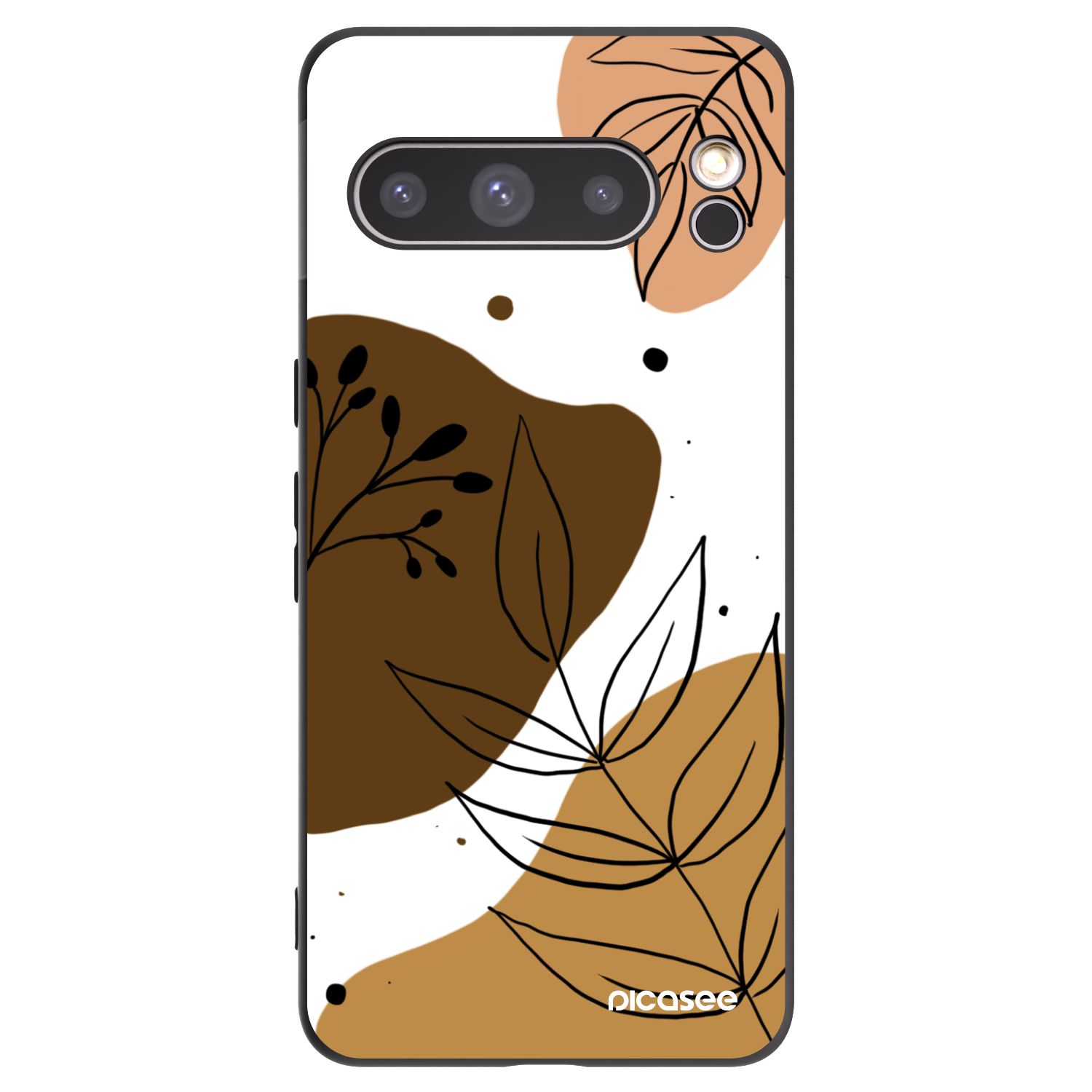 Picasee crna silikonska maskica za Google Pixel 8 Pro - Boho style
