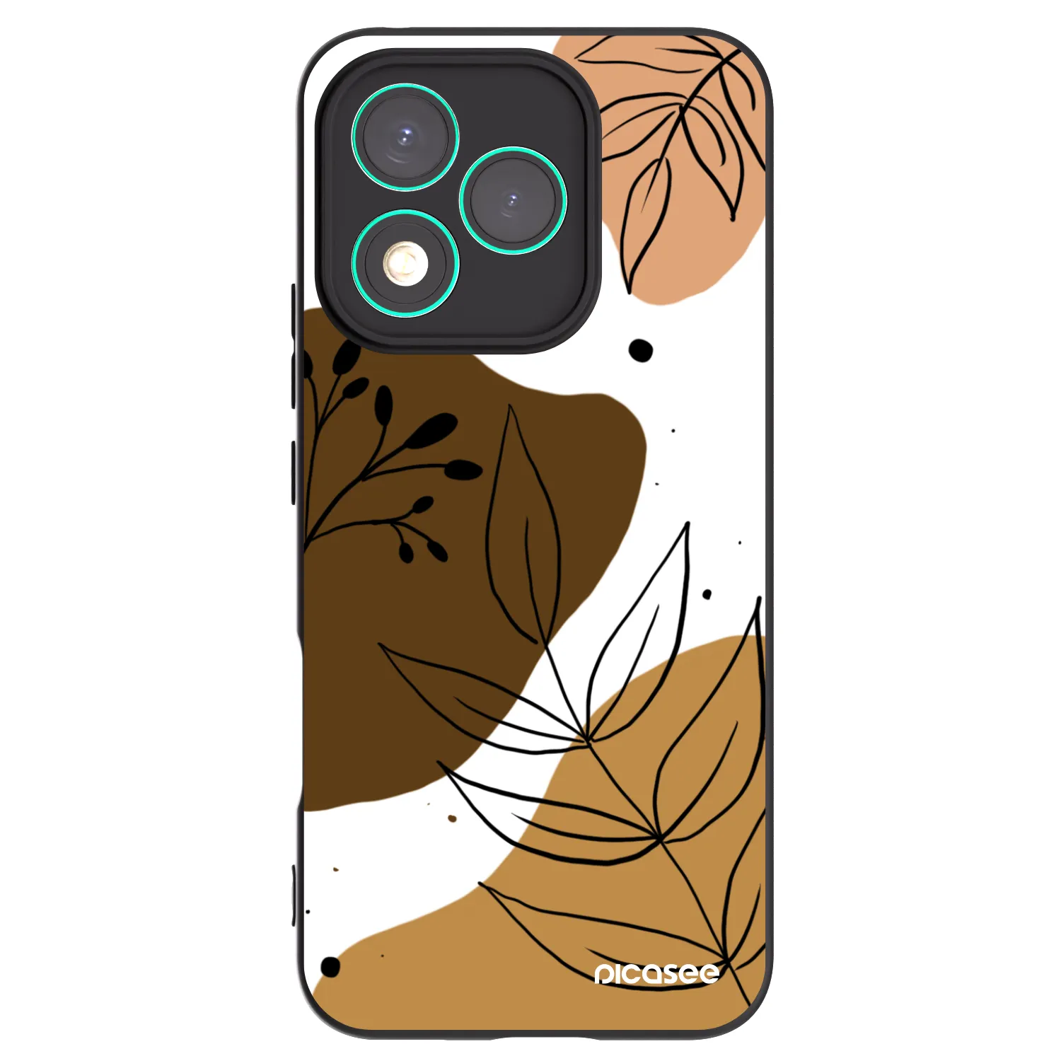Picasee crna silikonska maskica za Honor 400 Lite 5G - Boho style