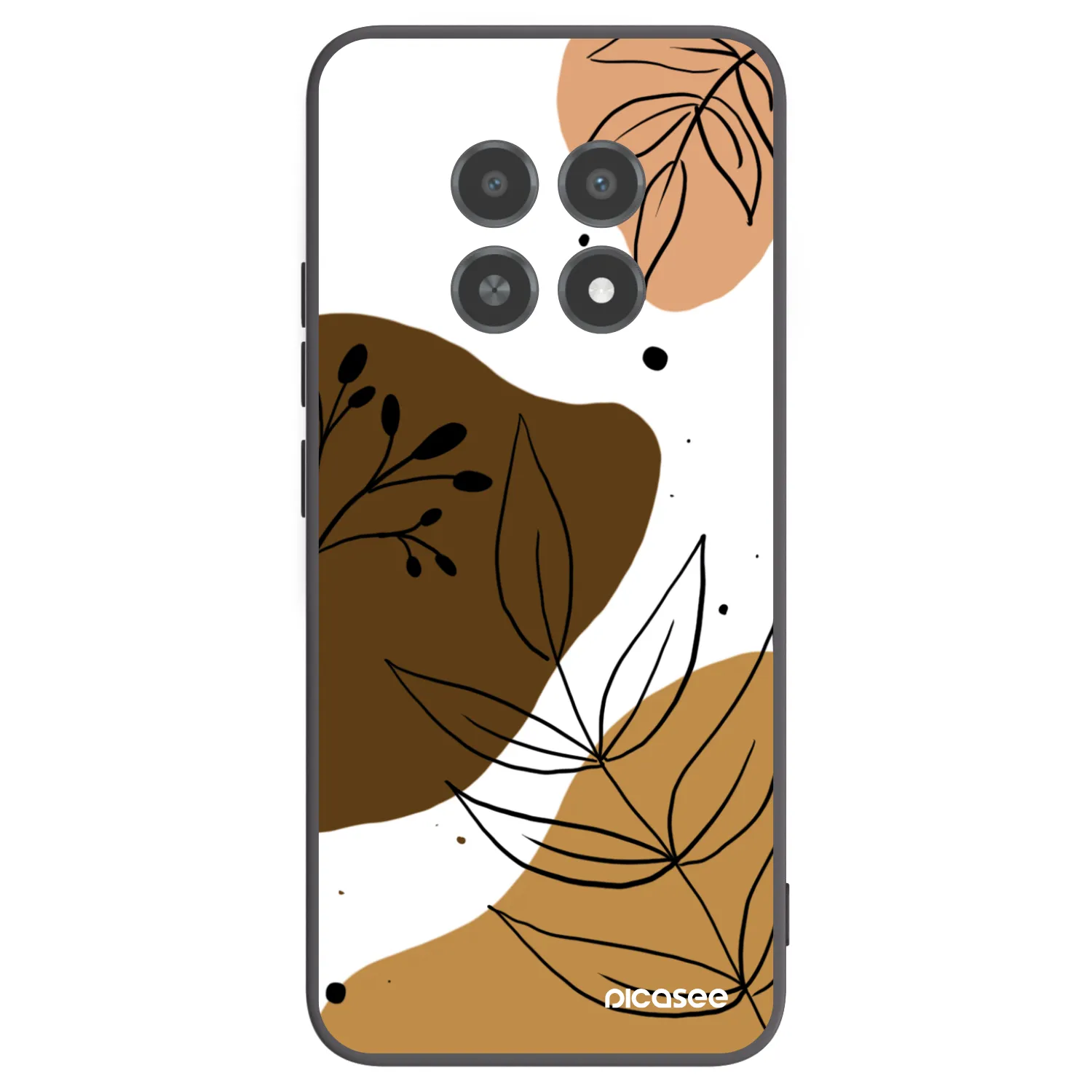 Picasee crna silikonska maskica za Realme 12X - Boho style
