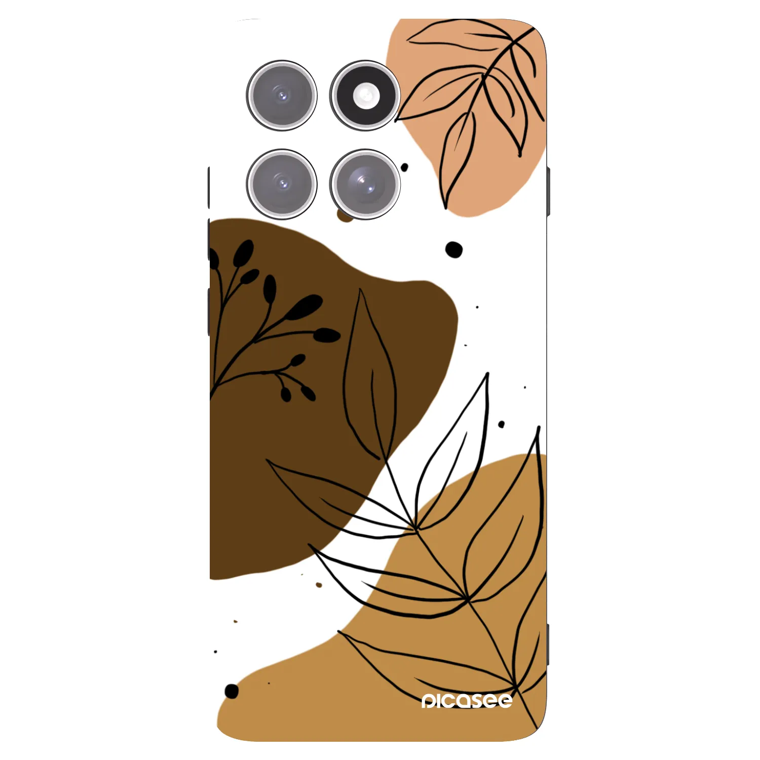 Picasee crna silikonska maskica za Motorola Edge 60 Pro - Boho style