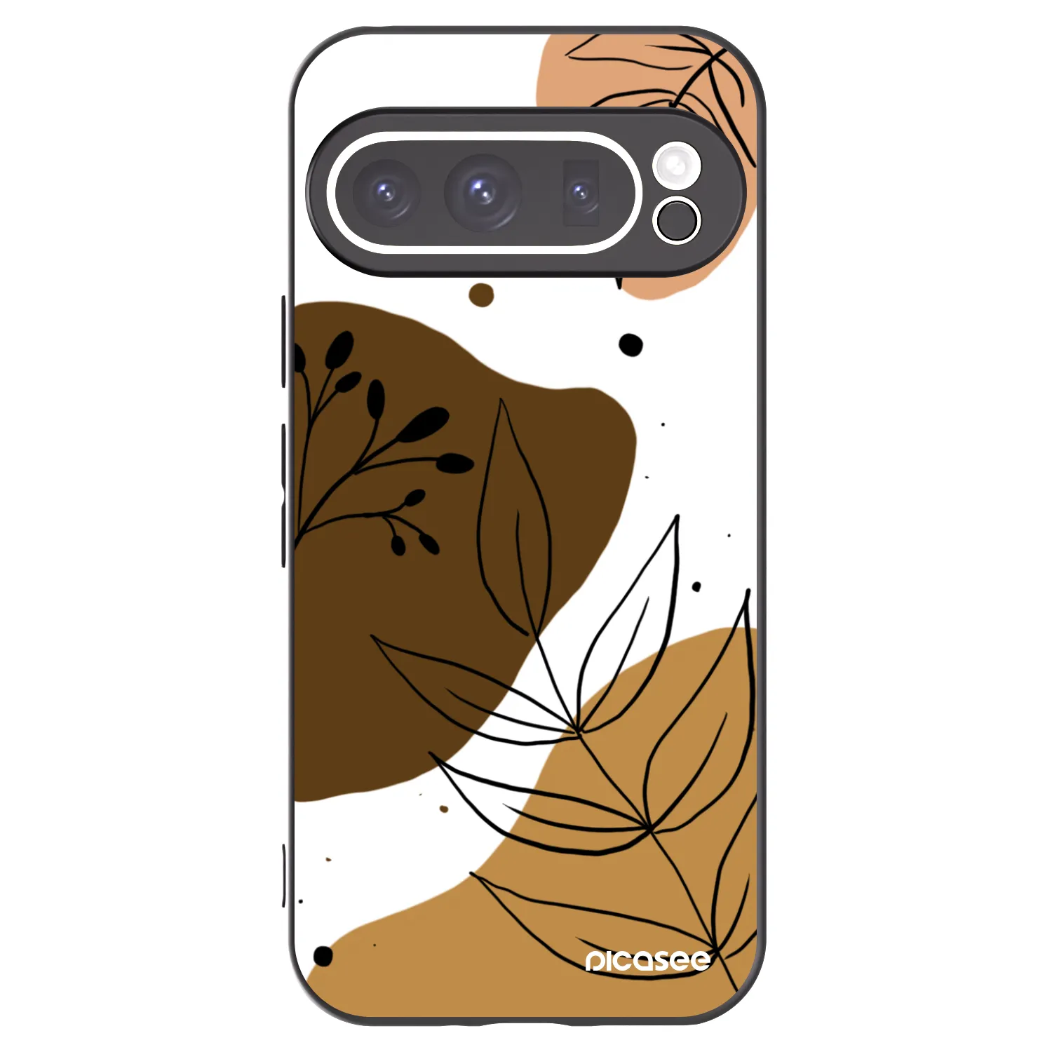 Picasee crna silikonska maskica za Google Pixel 9 Pro XL - Boho style
