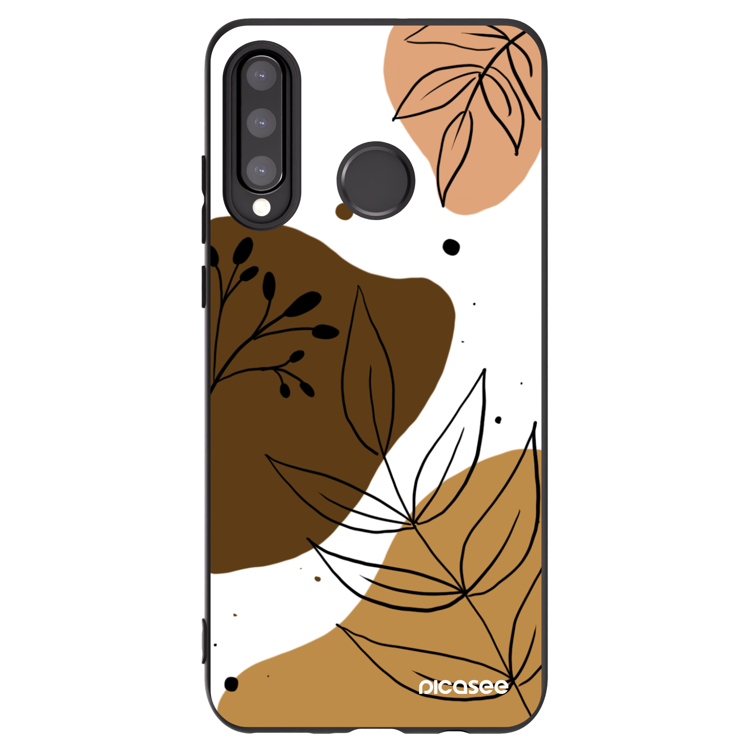 Picasee crna silikonska maskica za Huawei P30 Lite - Boho style
