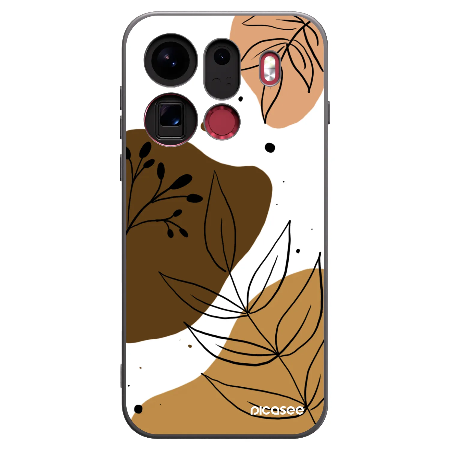 Picasee crna silikonska maskica za OPPO Find X9 Pro - Boho style