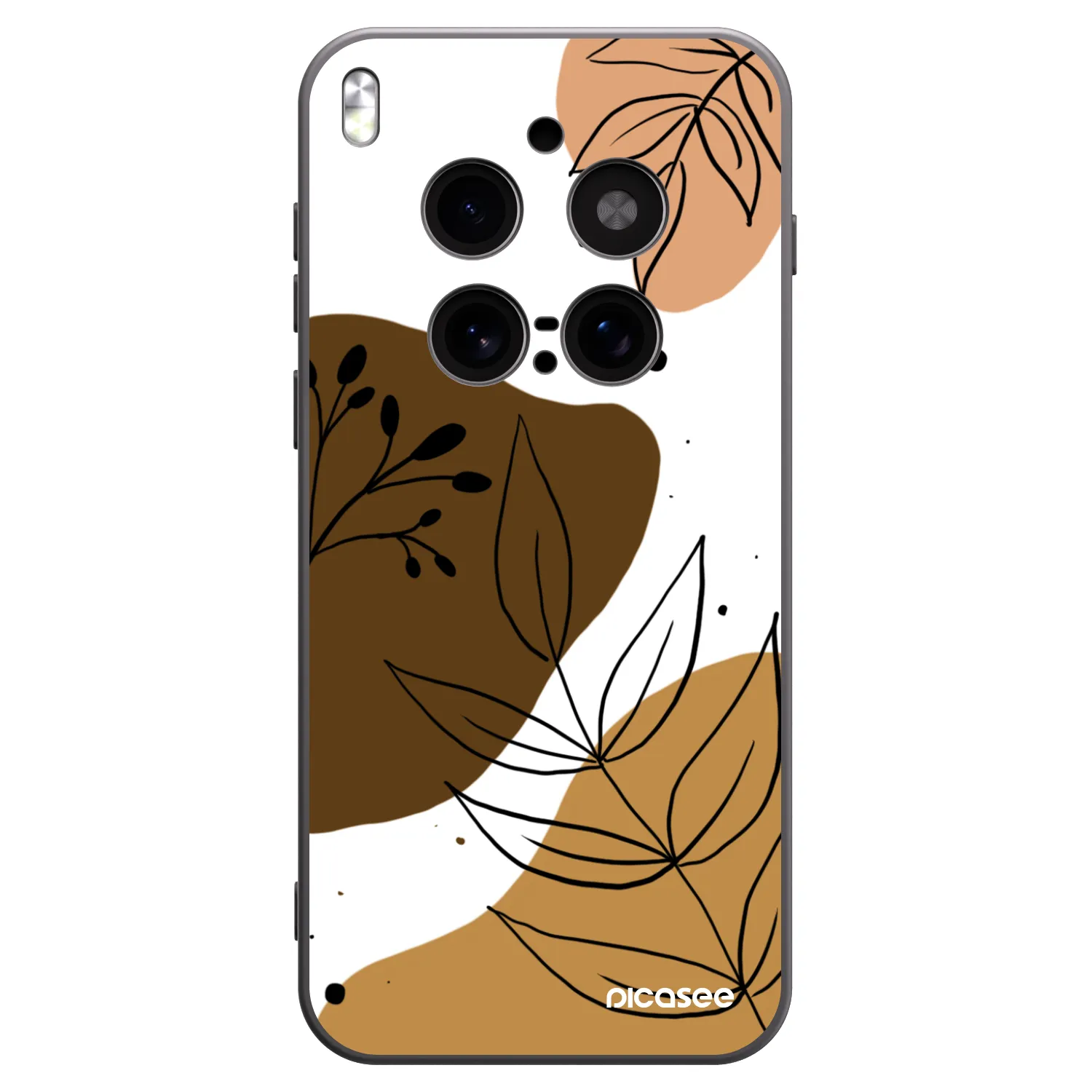 Picasee crna silikonska maskica za Vivo X300 Pro - Boho style
