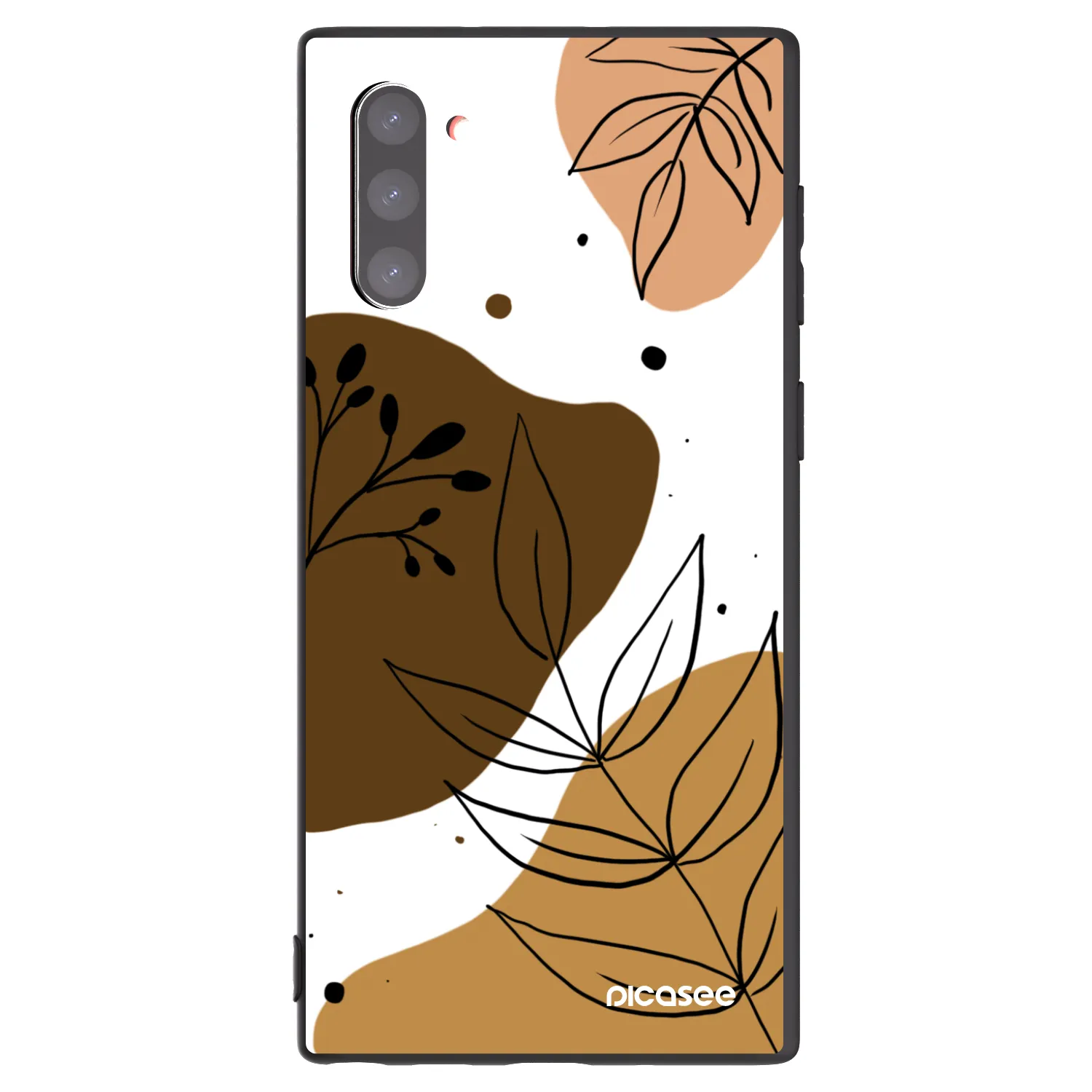 Picasee crna silikonska maskica za Samsung Galaxy Note 10 N970F - Boho style