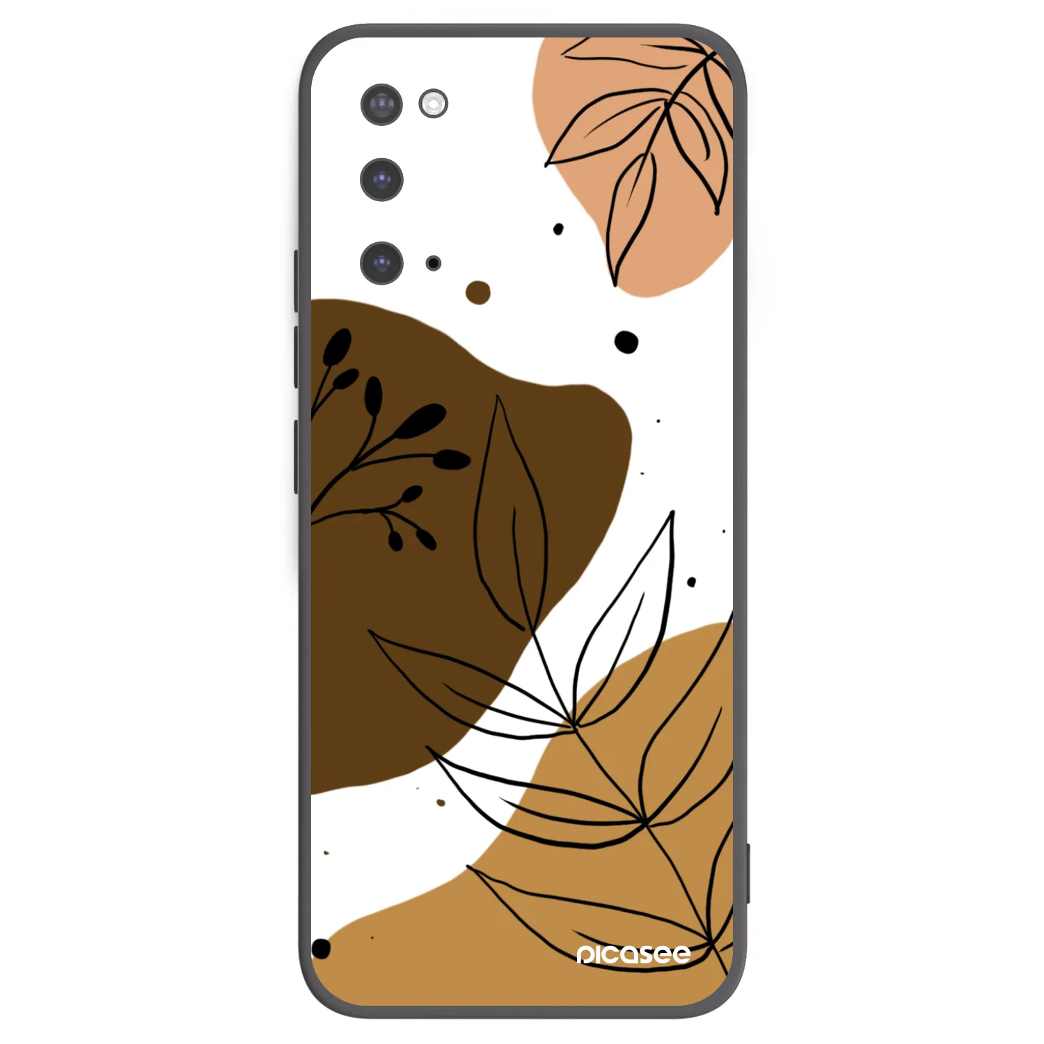Picasee crna silikonska maskica za Samsung Galaxy S20 G980F - Boho style