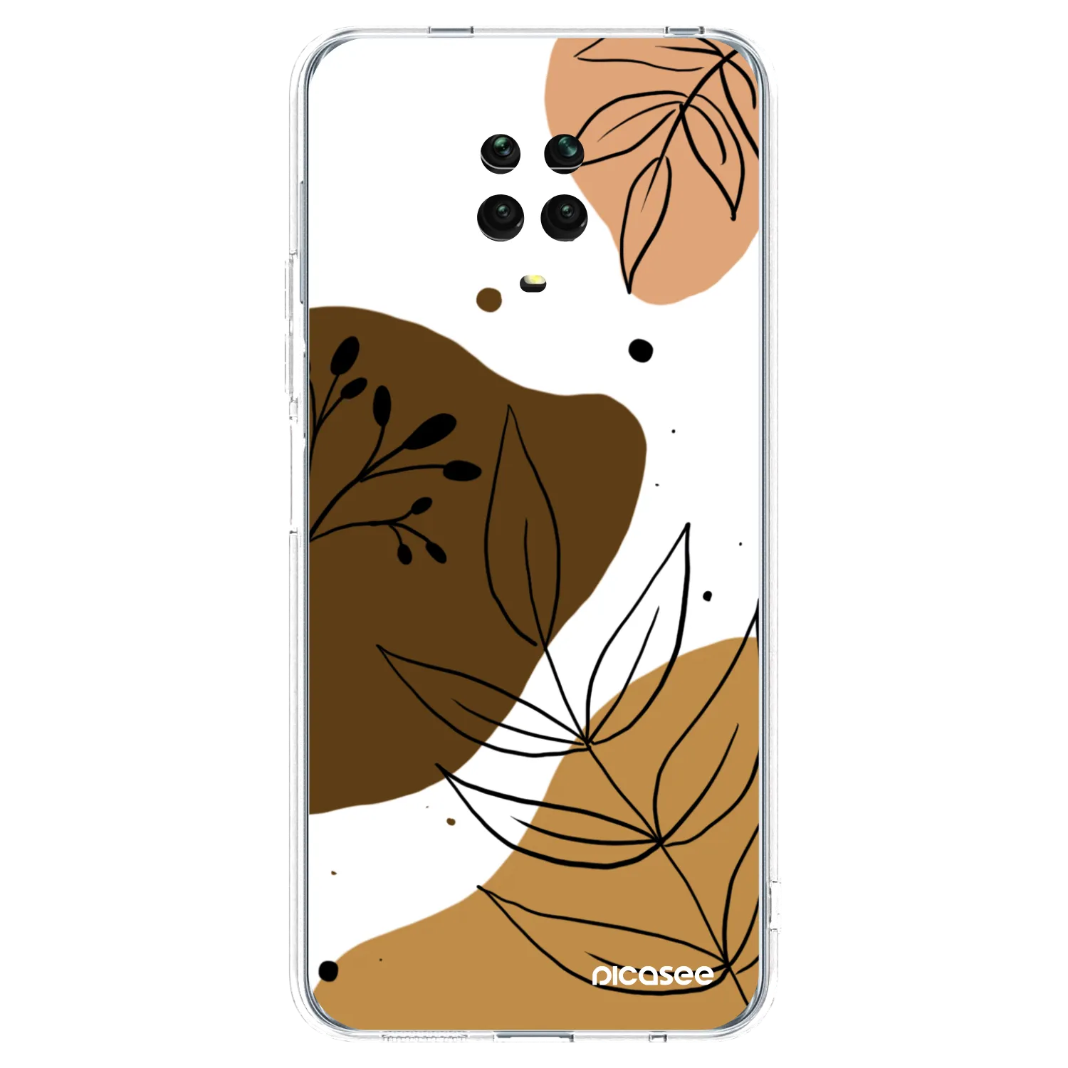 Picasee silikonska prozirna maskica za Xiaomi Redmi Note 9S - Boho style