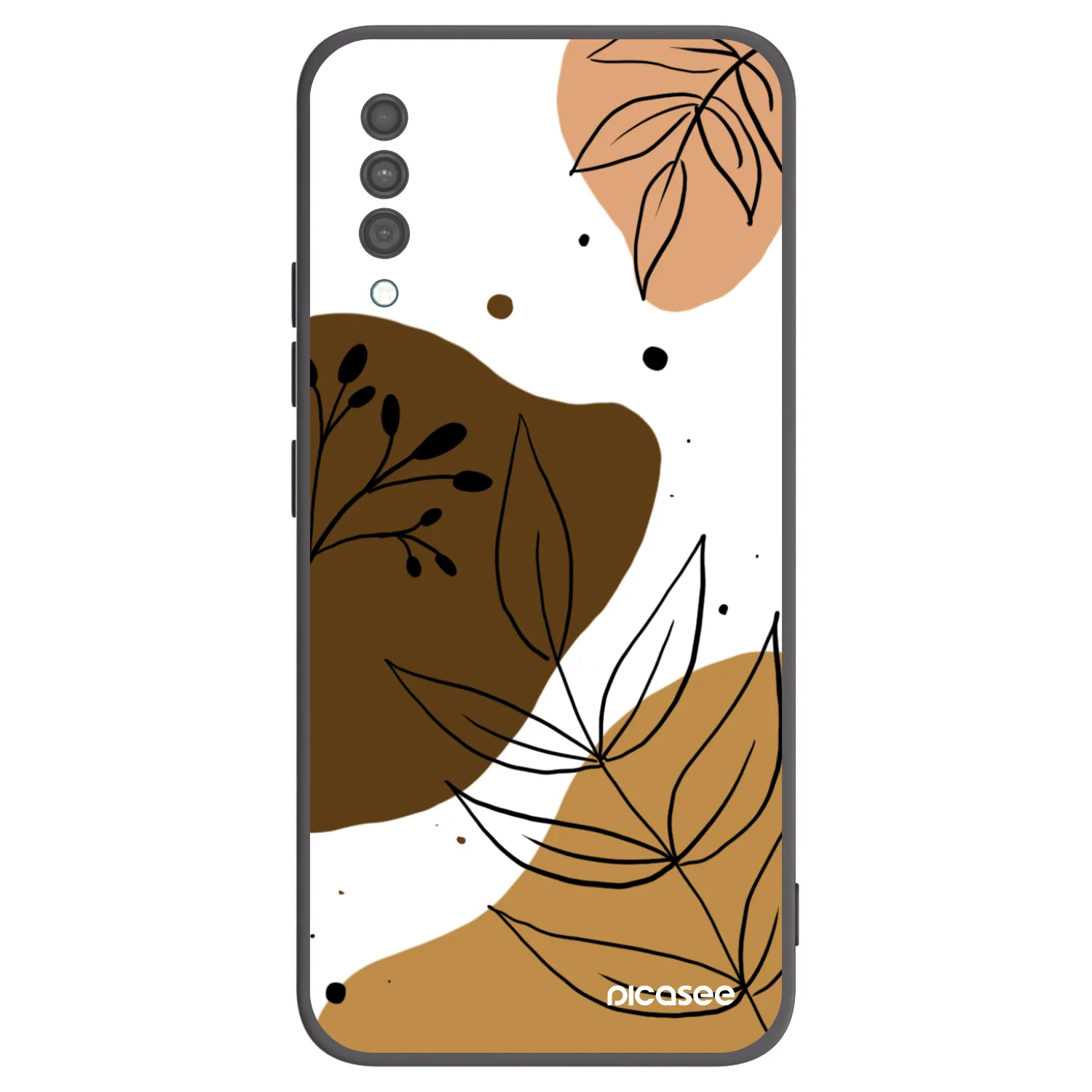 Picasee crna silikonska maskica za Samsung Galaxy A30s A307F - Boho style