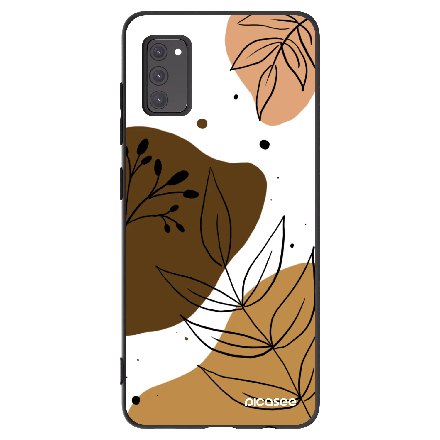 Picasee crna silikonska maskica za Samsung Galaxy A41 A415F - Boho style