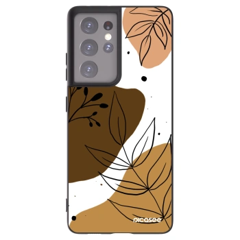 Picasee crna silikonska maskica za Samsung Galaxy S21 Ultra 5G G998B - Boho style