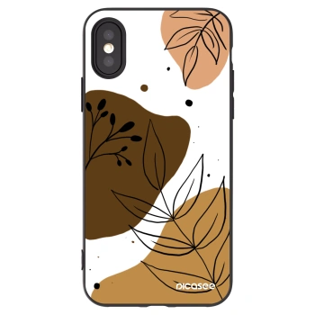 Picasee crna silikonska maskica za Apple iPhone X/XS - Boho style