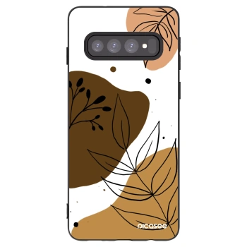 Picasee crna silikonska maskica za Samsung Galaxy S10 G973 - Boho style
