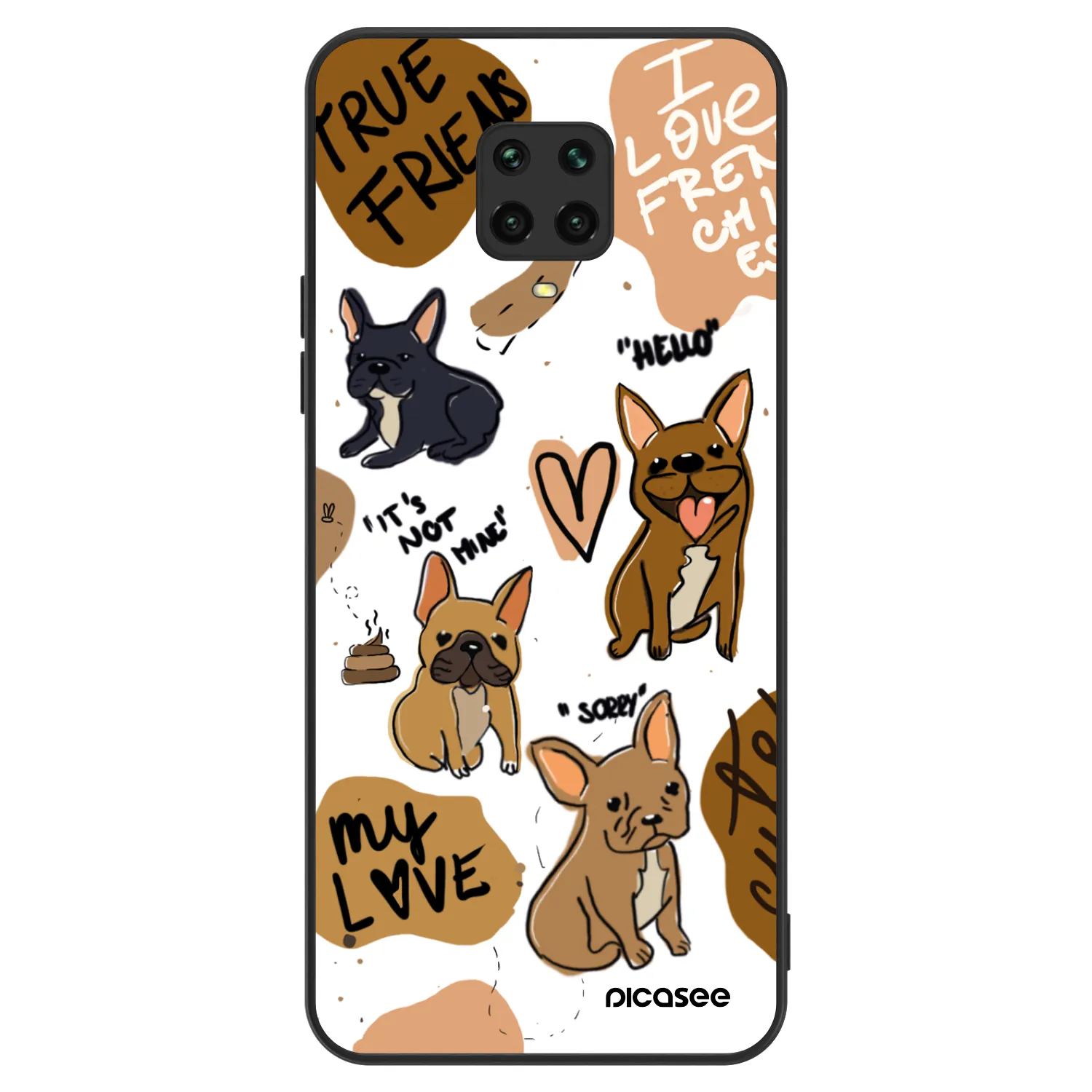 Picasee ULTIMATE CASE za Xiaomi Redmi Note 9 Pro - Frenchies