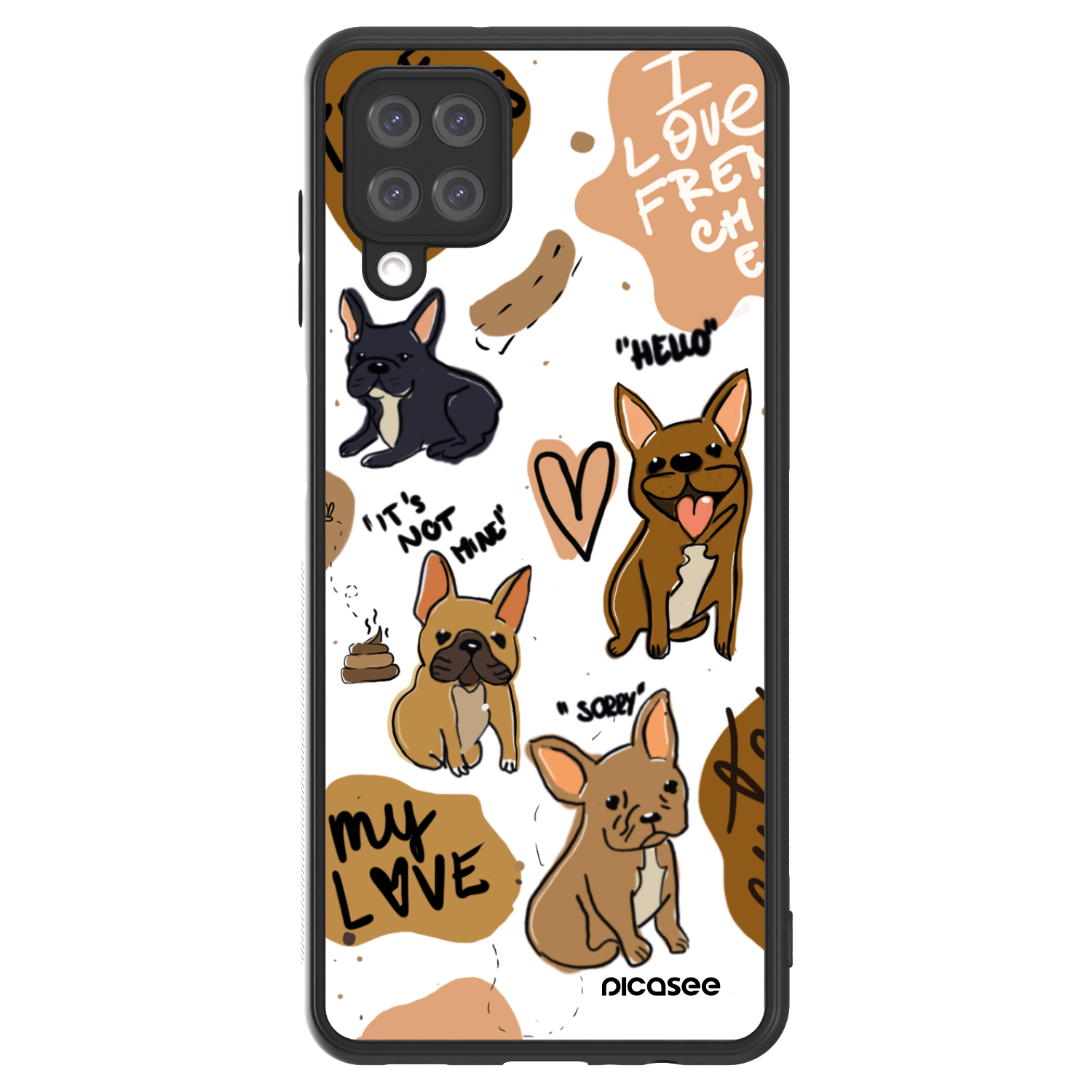 Picasee ULTIMATE CASE za Samsung Galaxy A12 A125F - Frenchies
