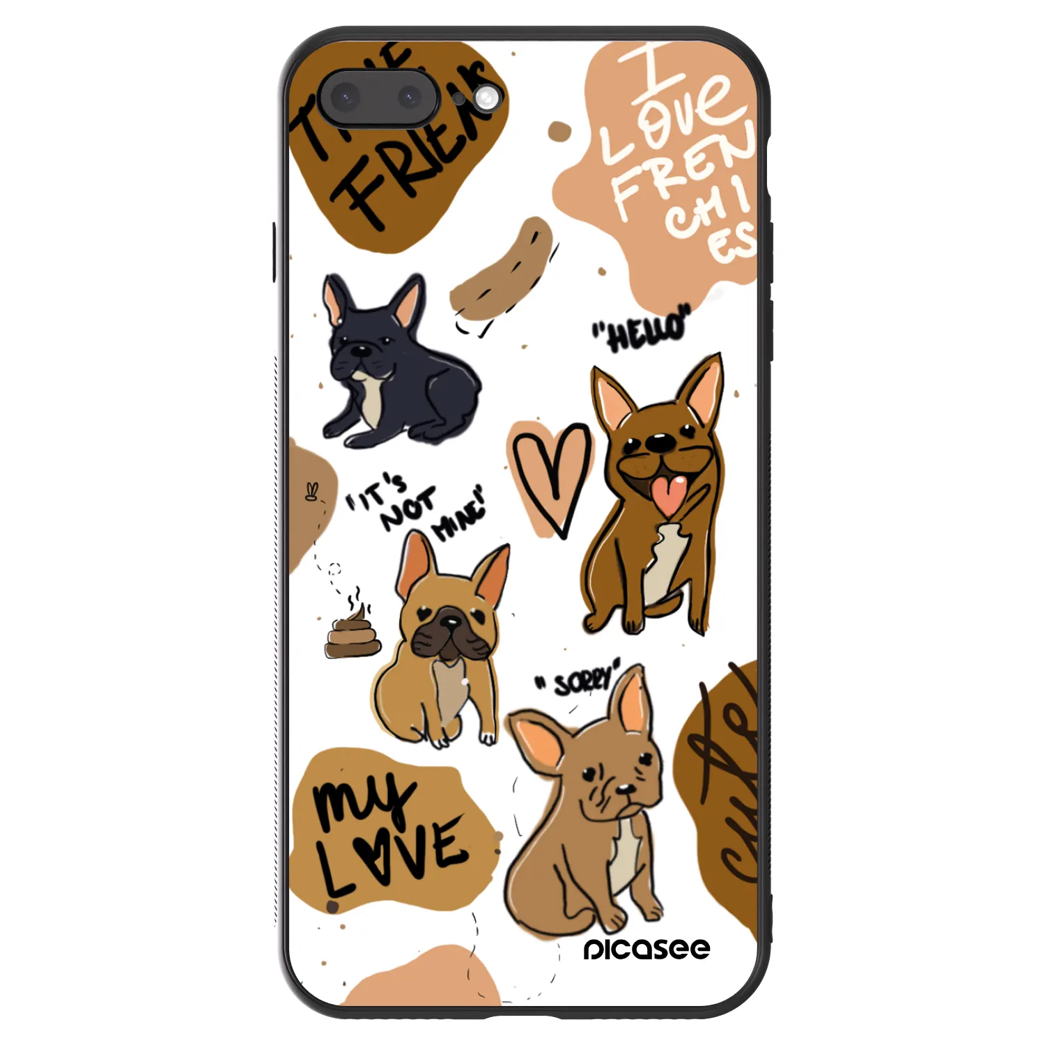 Picasee ULTIMATE CASE za Apple iPhone 7 Plus - Frenchies