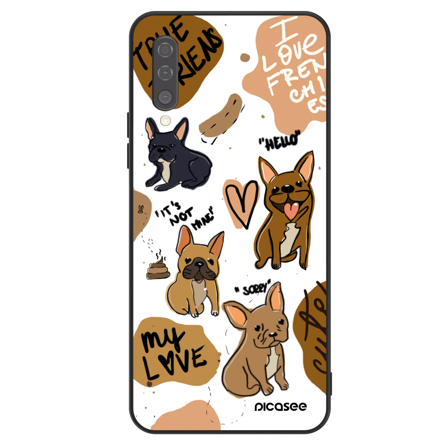 Picasee ULTIMATE CASE za Samsung Galaxy A50 A505F - Frenchies