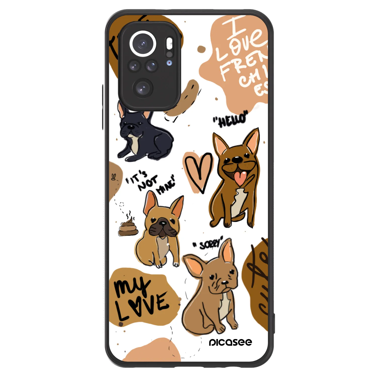 Picasee ULTIMATE CASE za Xiaomi Redmi Note 10 - Frenchies