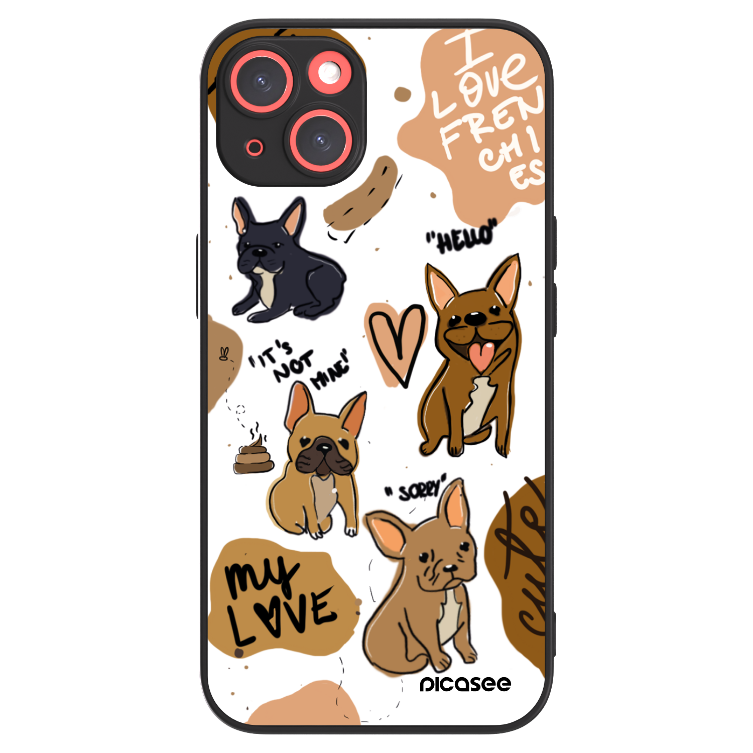 Picasee ULTIMATE CASE za Apple iPhone 13 - Frenchies