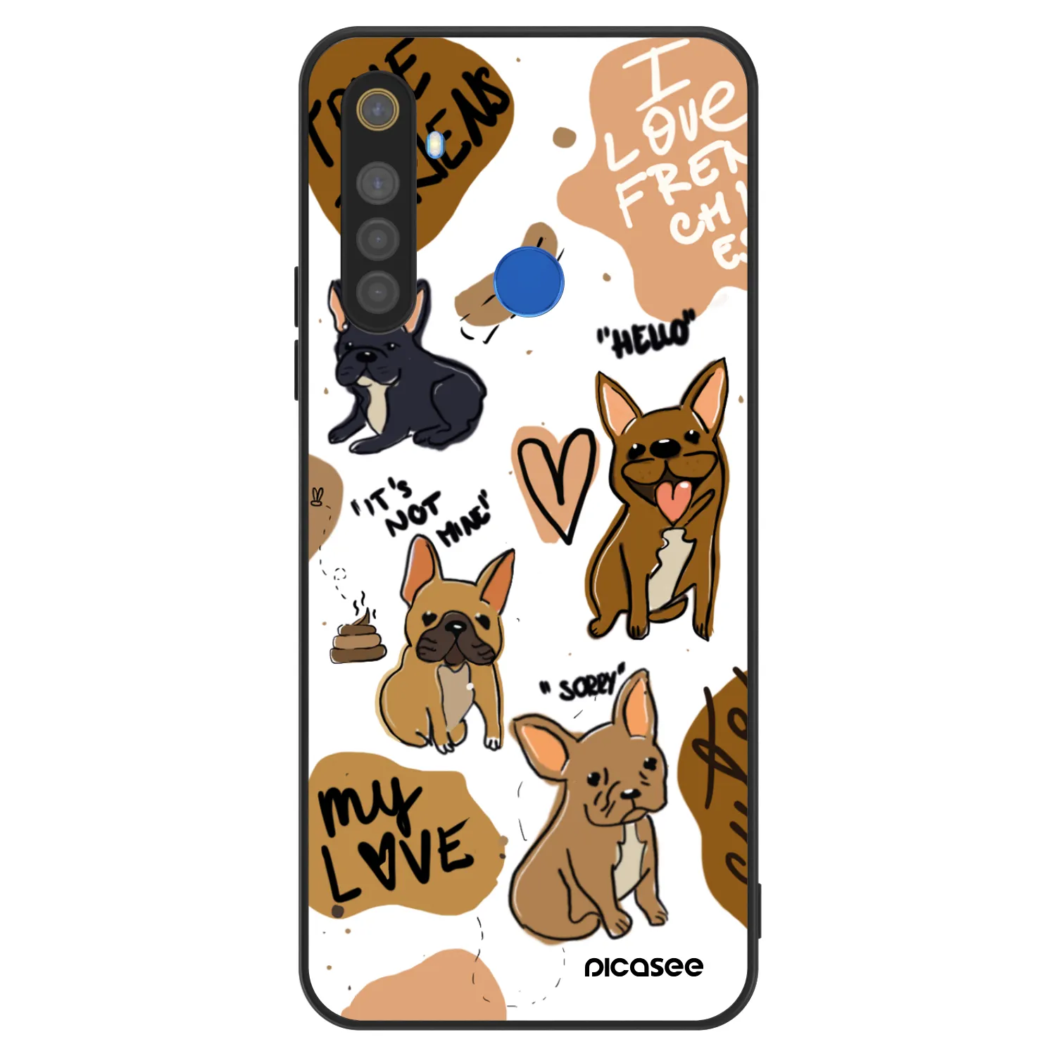 Picasee ULTIMATE CASE za Realme 5 - Frenchies