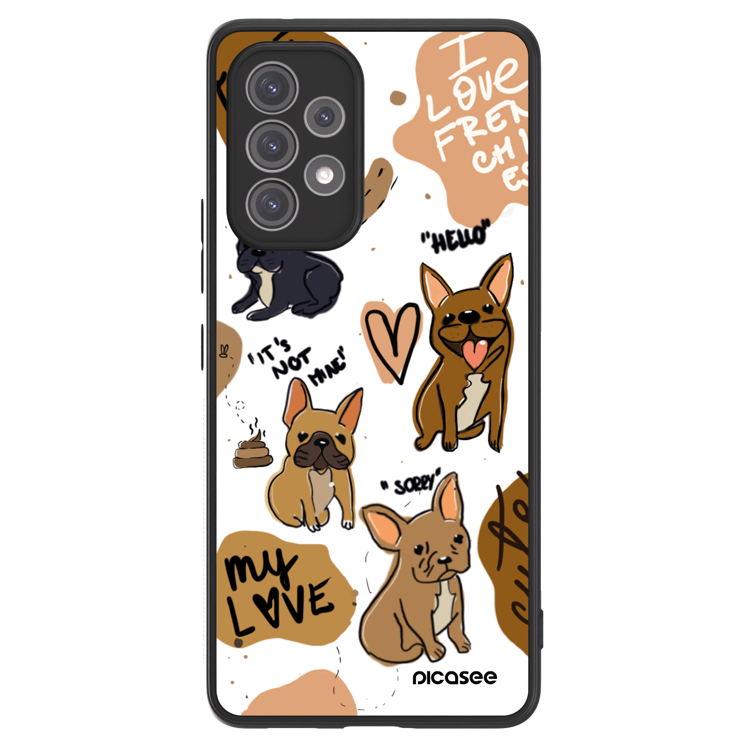 Picasee ULTIMATE CASE za Samsung Galaxy A52s 5G A528B - Frenchies