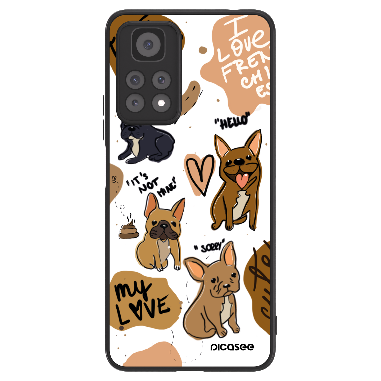 Picasee ULTIMATE CASE za Xiaomi Redmi Note 11 Pro 5G - Frenchies