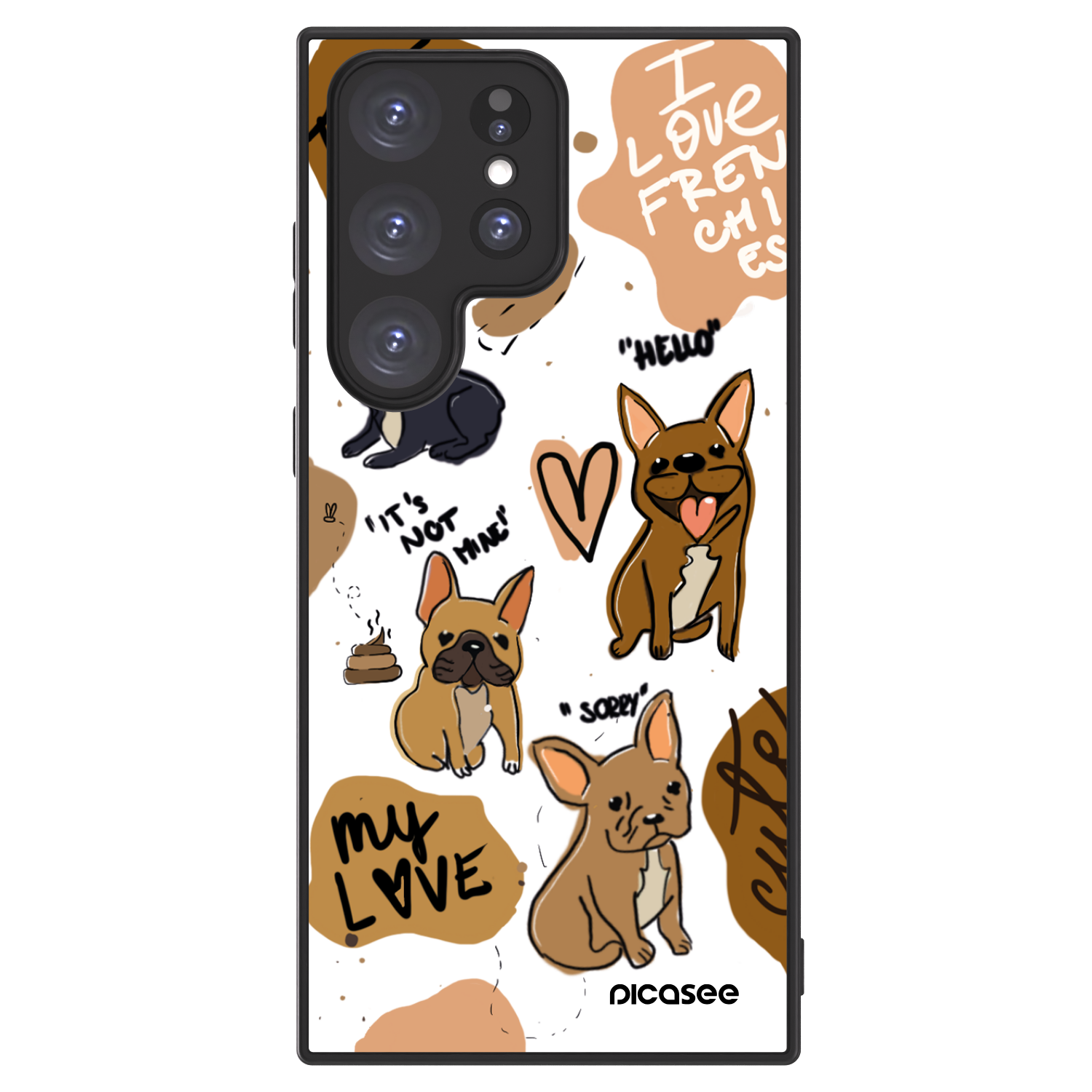 Picasee ULTIMATE CASE za Samsung Galaxy S23 Ultra 5G - Frenchies