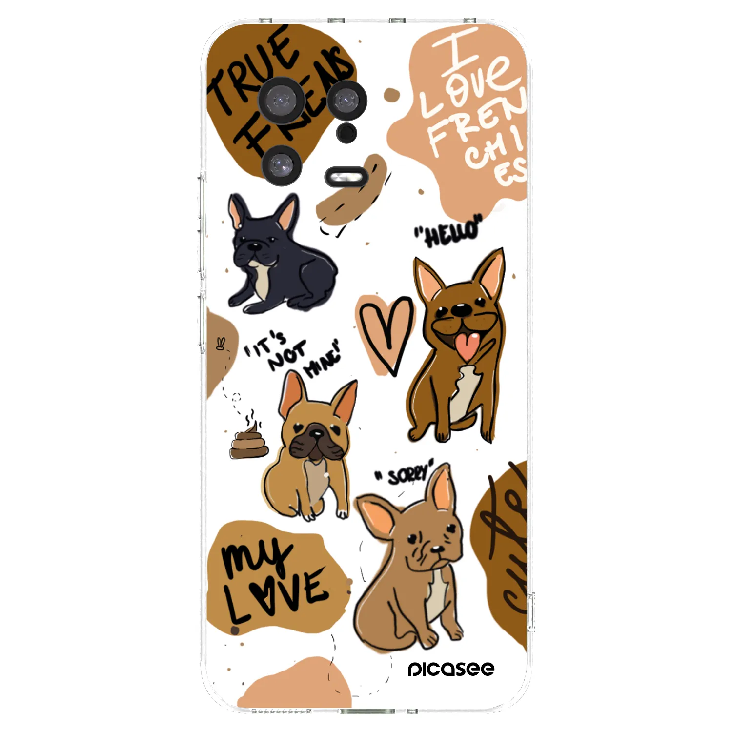 Picasee silikonska prozirna maskica za Xiaomi 13 - Frenchies