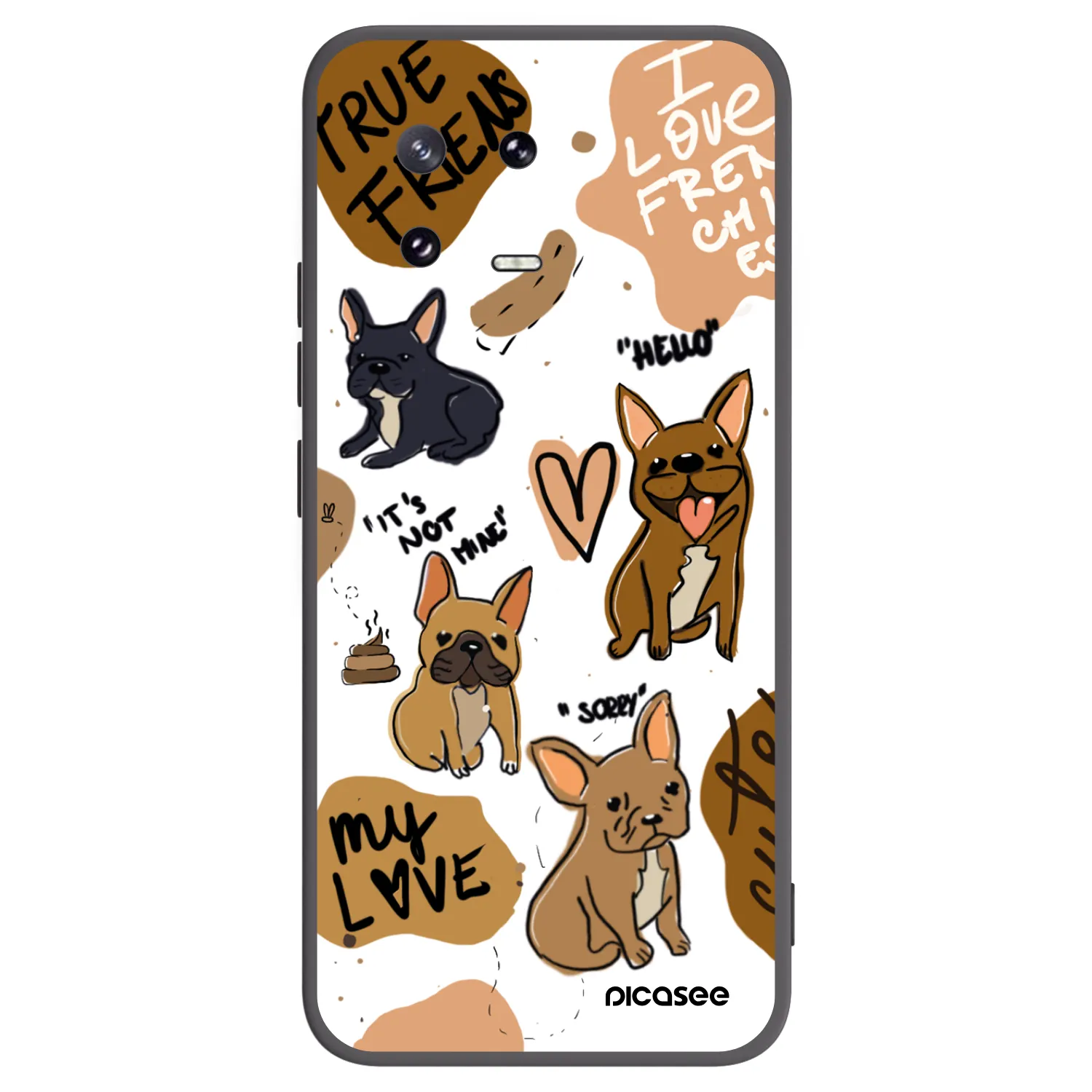 Picasee crna silikonska maskica za Xiaomi 13 Pro - Frenchies