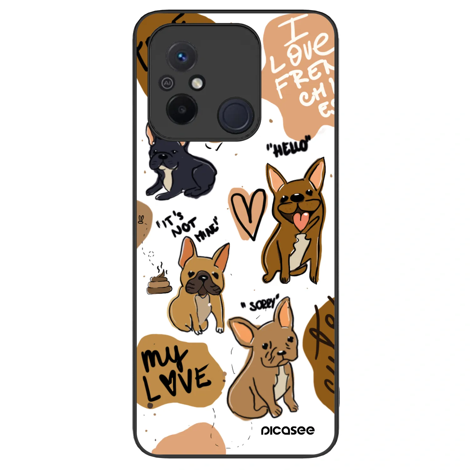 Picasee ULTIMATE CASE za Xiaomi Redmi 12C - Frenchies