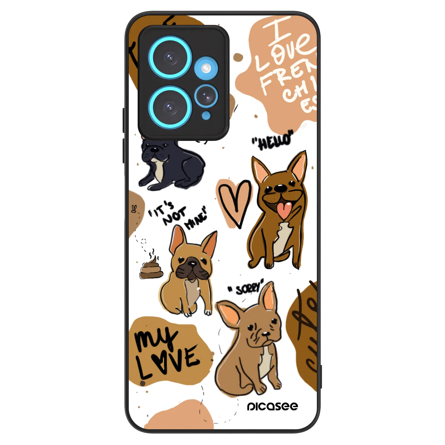 Picasee ULTIMATE CASE za Xiaomi Redmi Note 12 4G - Frenchies