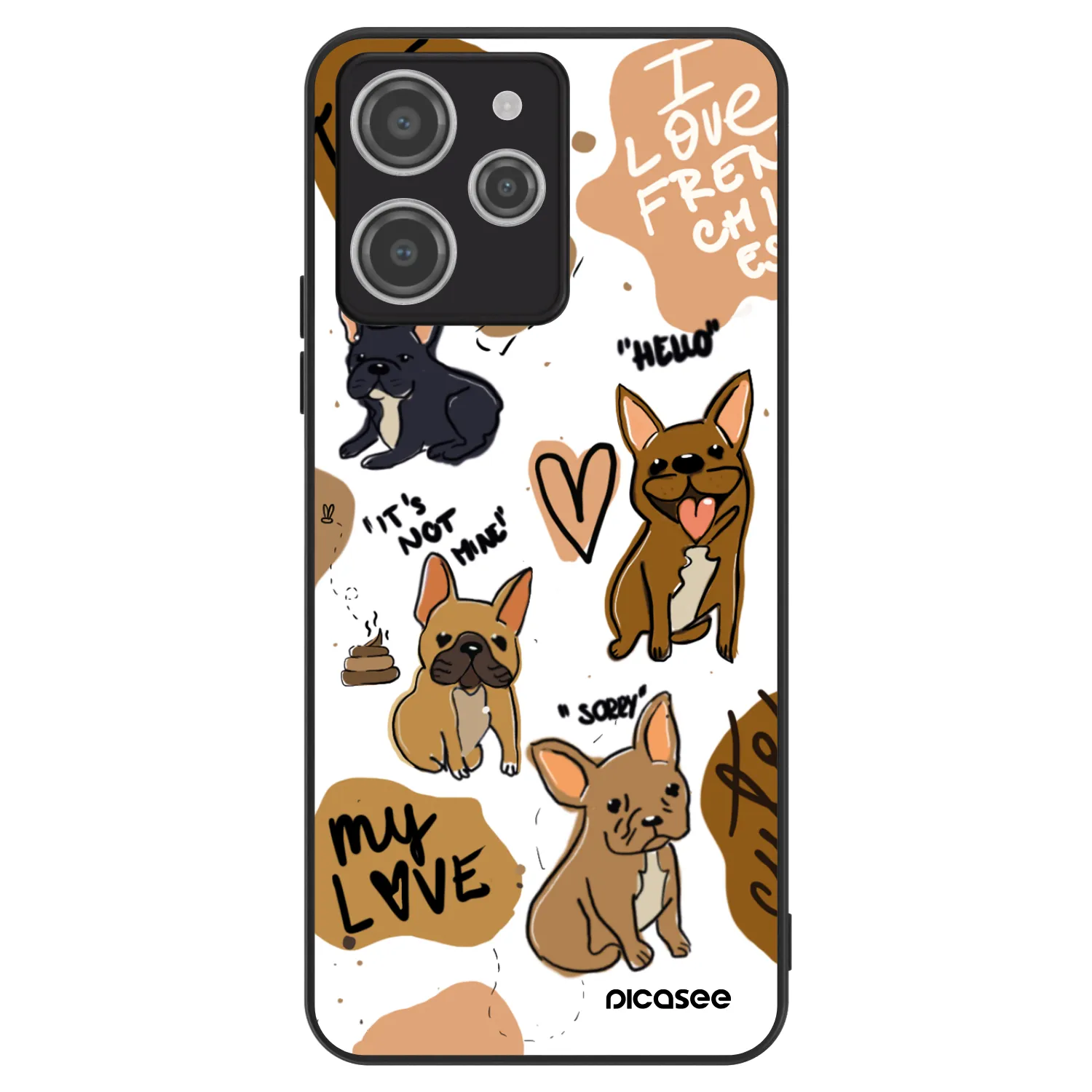 Picasee ULTIMATE CASE za Xiaomi Redmi 12 4G - Frenchies