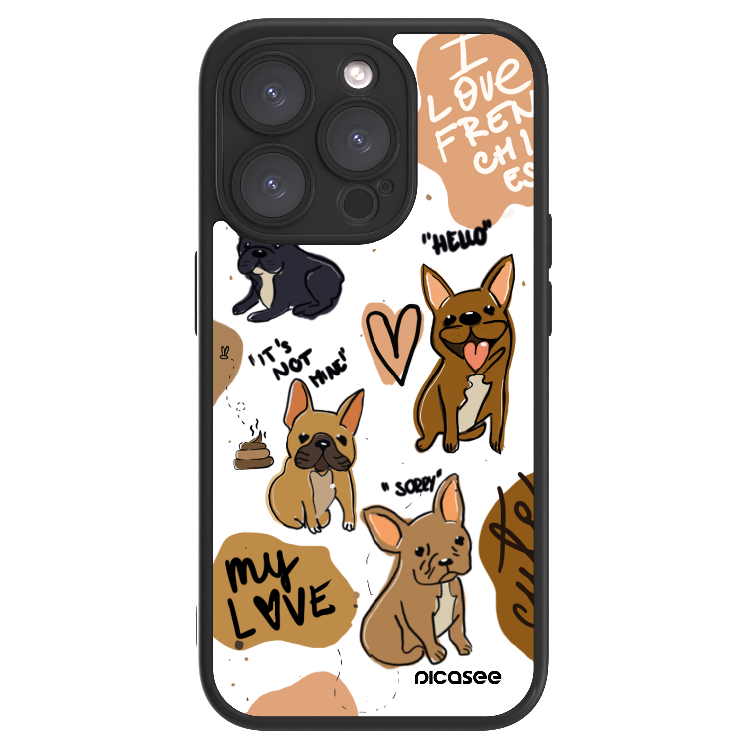 Picasee ULTIMATE CASE za Apple iPhone 15 Pro - Frenchies