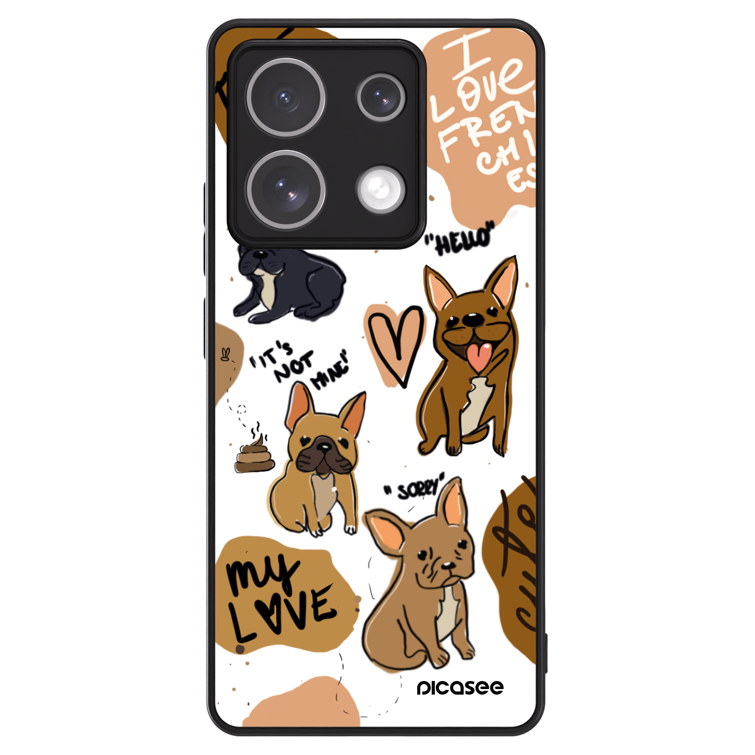 Picasee ULTIMATE CASE za Xiaomi Redmi Note 13 5G - Frenchies