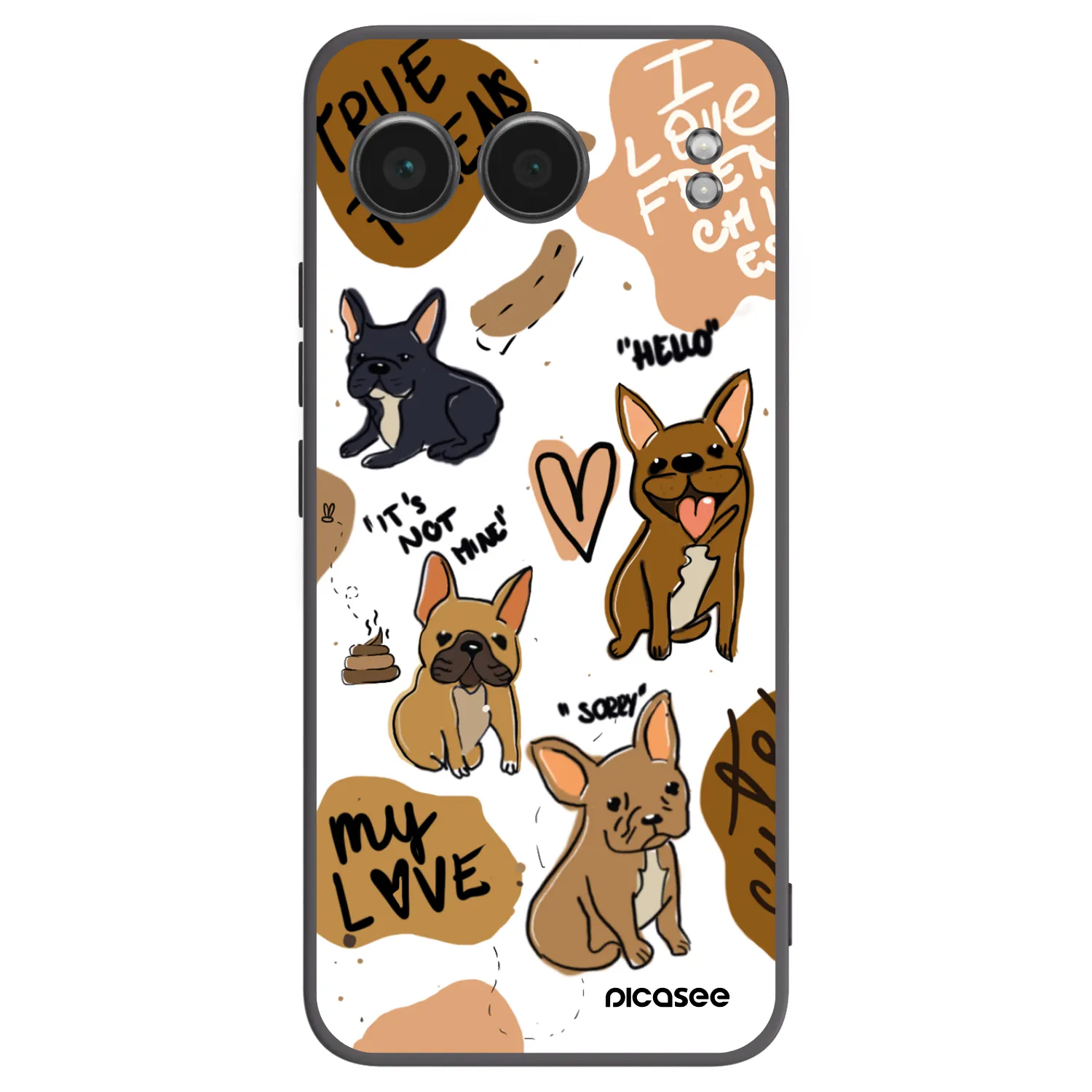 Picasee crna silikonska maskica za OnePlus Nord 4 - Frenchies