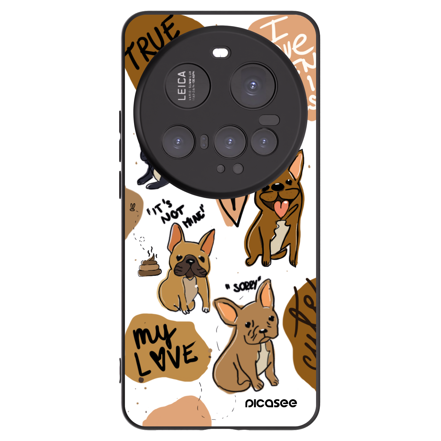 Picasee crna silikonska maskica za Xiaomi 15 Ultra - Frenchies