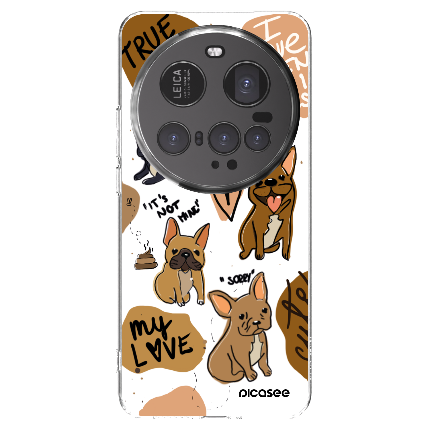 Picasee silikonska prozirna maskica za Xiaomi 15 Ultra - Frenchies