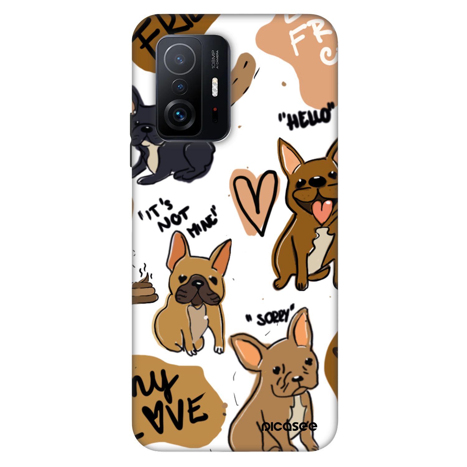 Picasee Fashion Case za Xiaomi 11T Pro - Frenchies