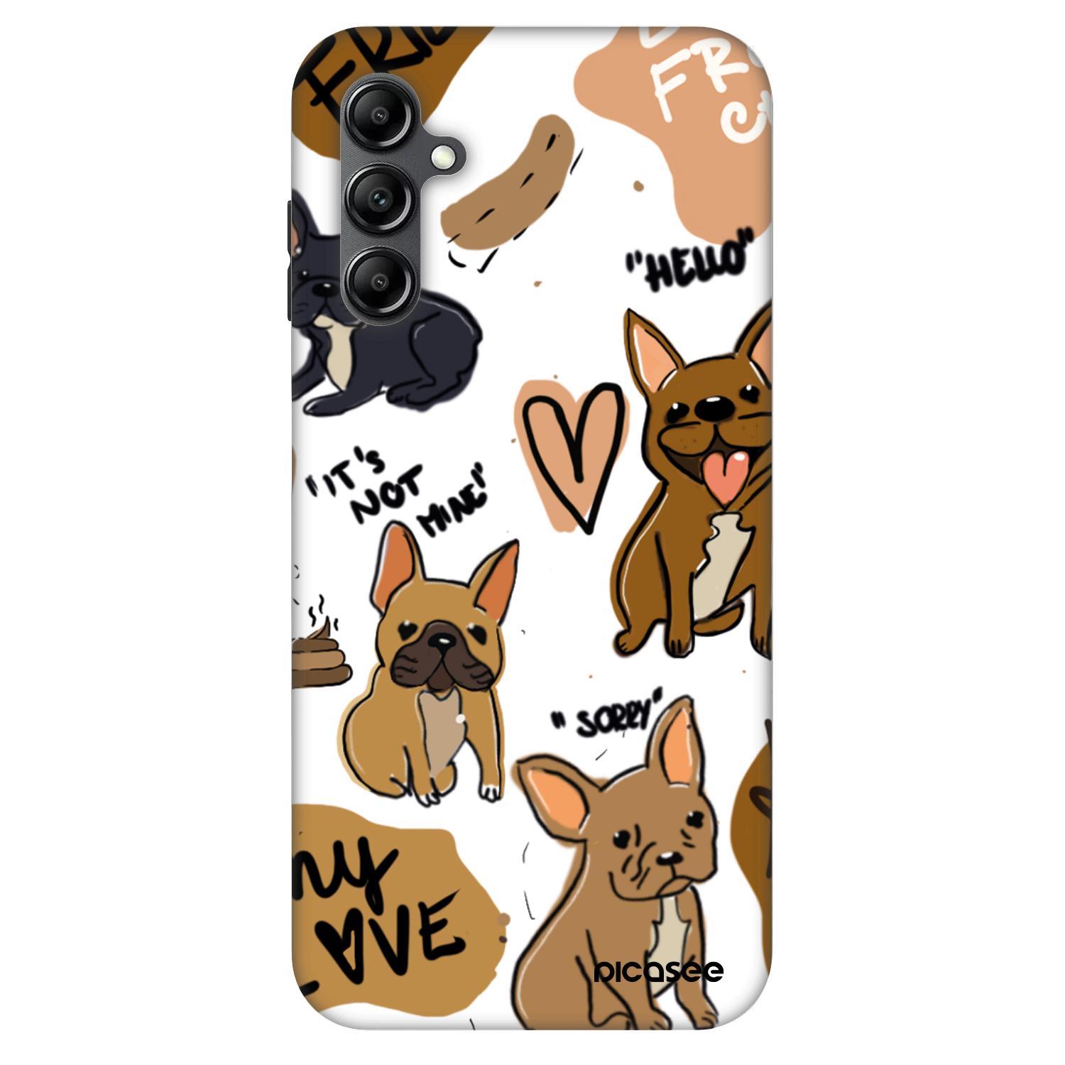 Picasee Fashion Case za Samsung Galaxy A14 4G A145R - Frenchies