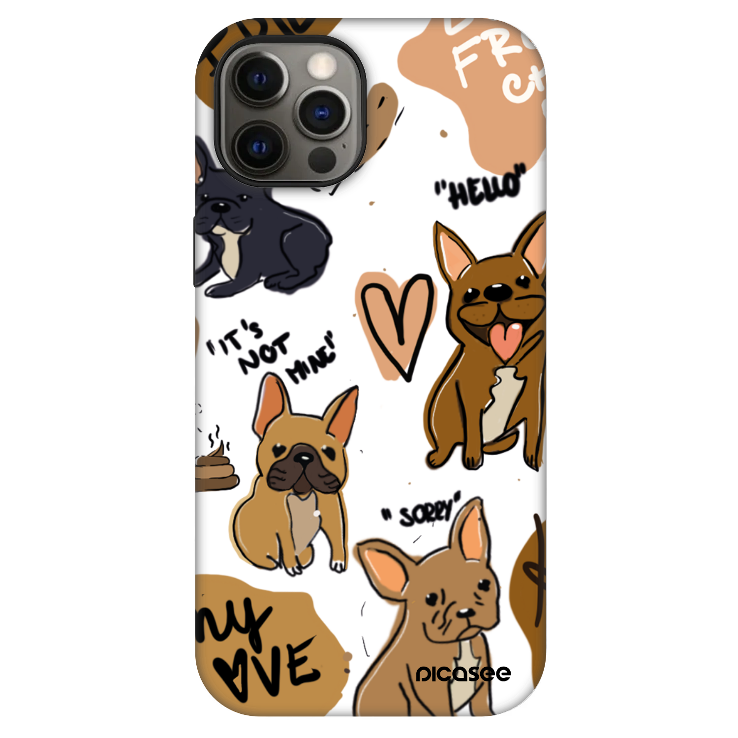 Picasee Fashion Case MagSafe za Apple iPhone 12 - Frenchies