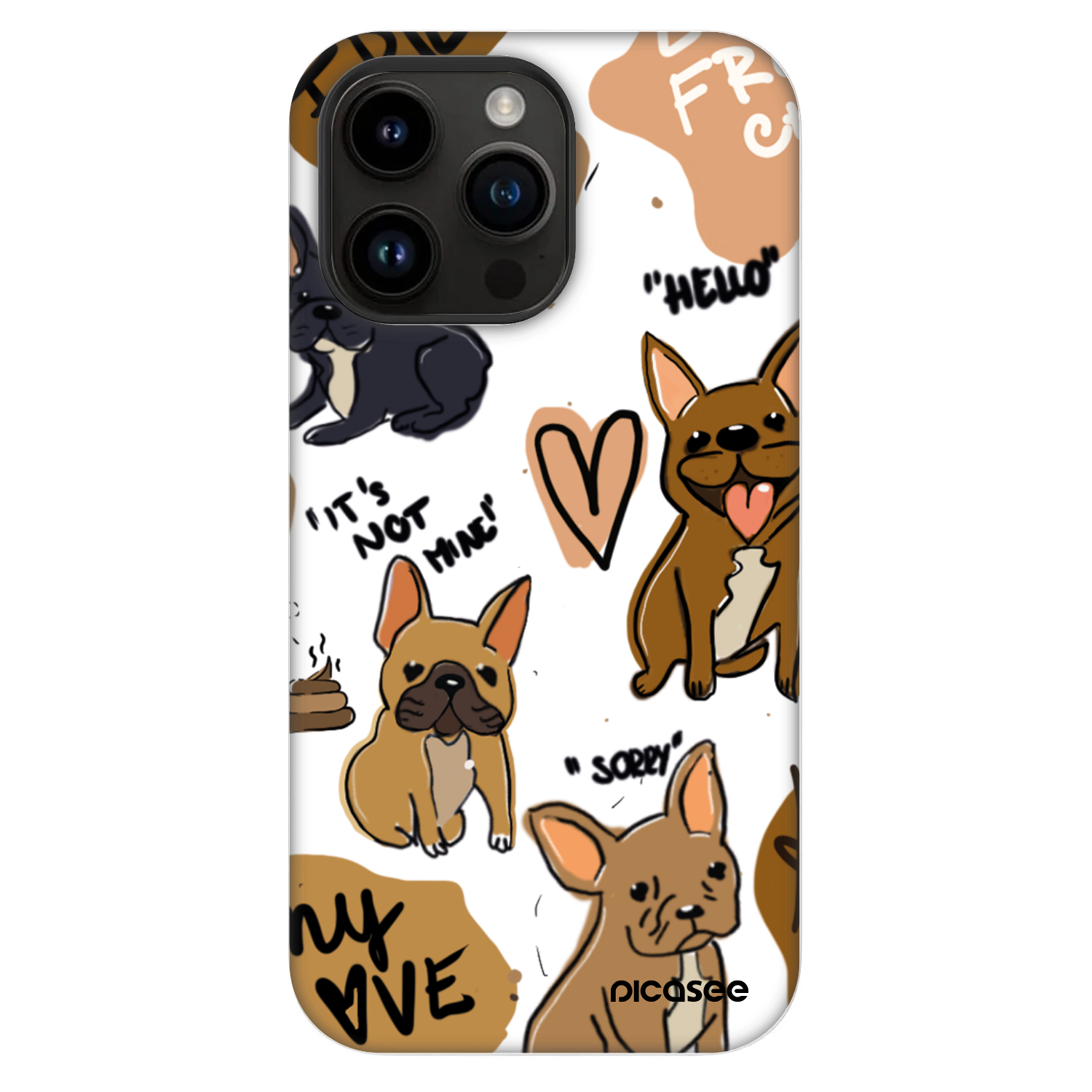 Picasee Fashion Case MagSafe za Apple iPhone 14 Pro Max - Frenchies