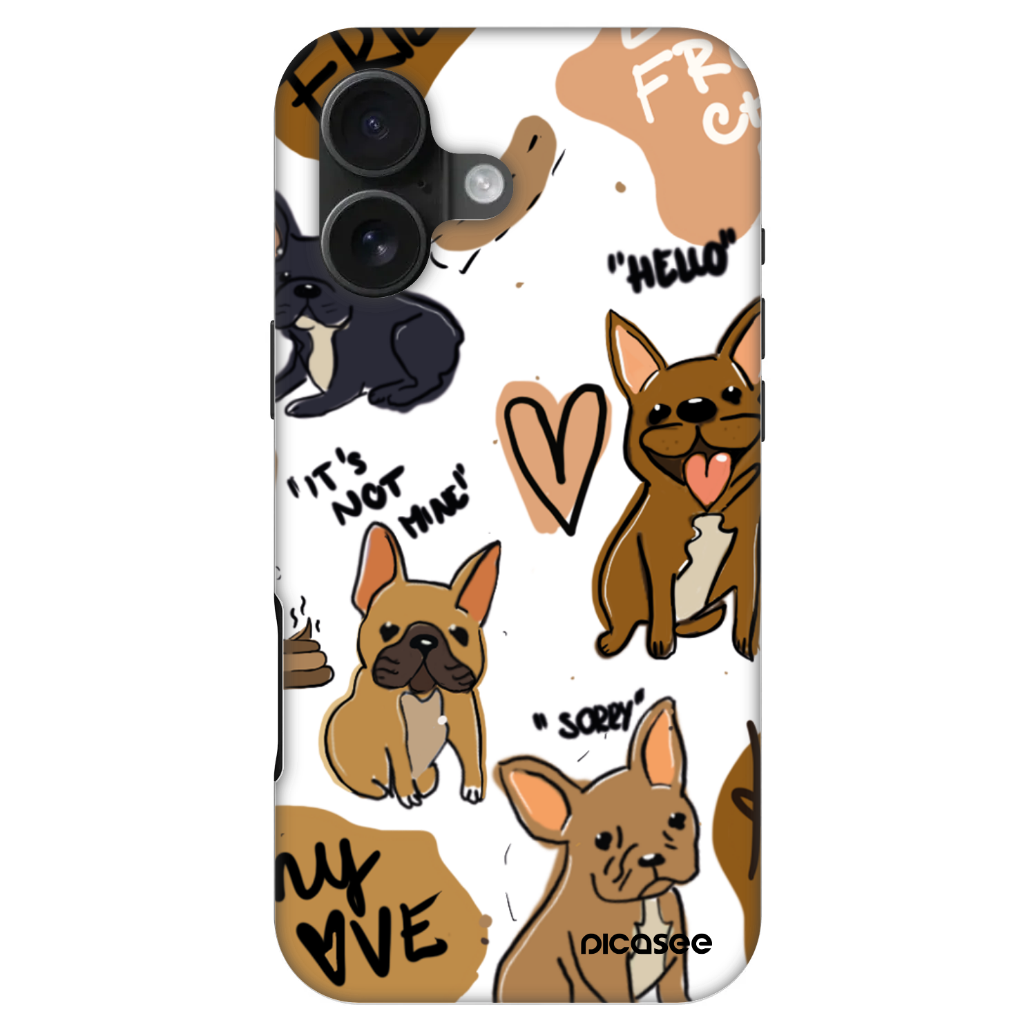 Picasee Fashion Case MagSafe za Apple iPhone 16 - Frenchies