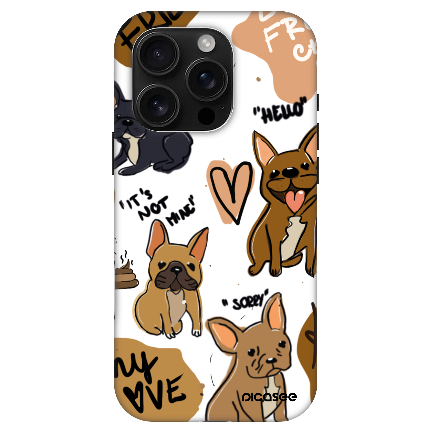 Picasee Fashion Case MagSafe za Apple iPhone 16 Pro - Frenchies