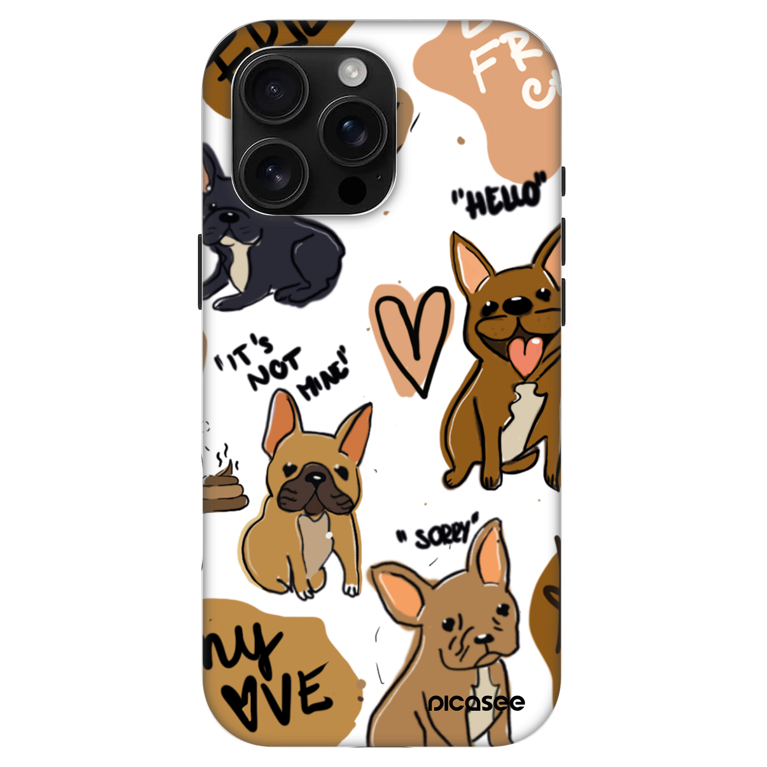 Picasee Fashion Case MagSafe za Apple iPhone 16 Pro Max - Frenchies